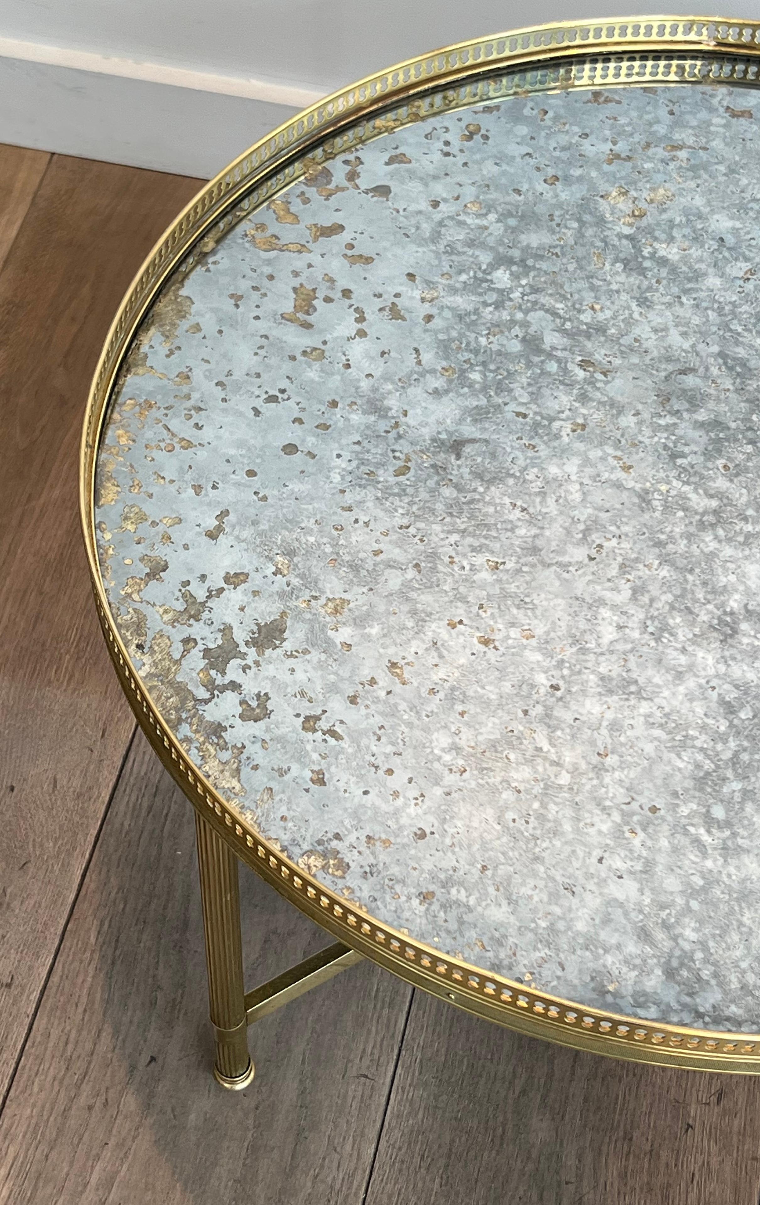 Mesa de centro con tapa de espejo de imitación de Maison Bagués en venta 10