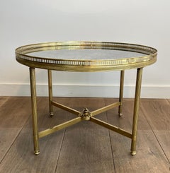 Coffee Table with Faux-Antiques Mirror Top by Maison Bagués