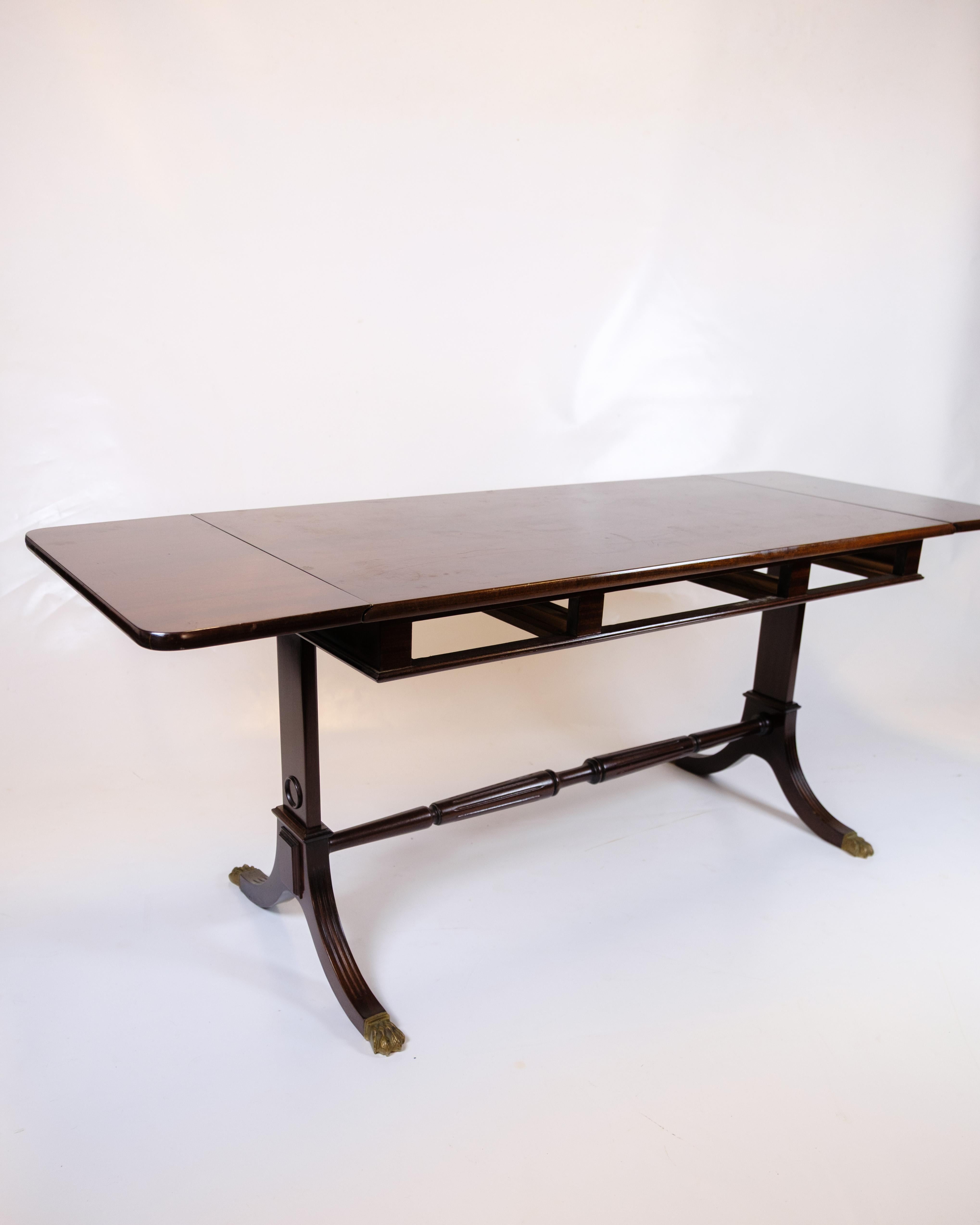 Danese Tavolino con alette in stile Hepplewhite in mogano degli anni '60 in vendita