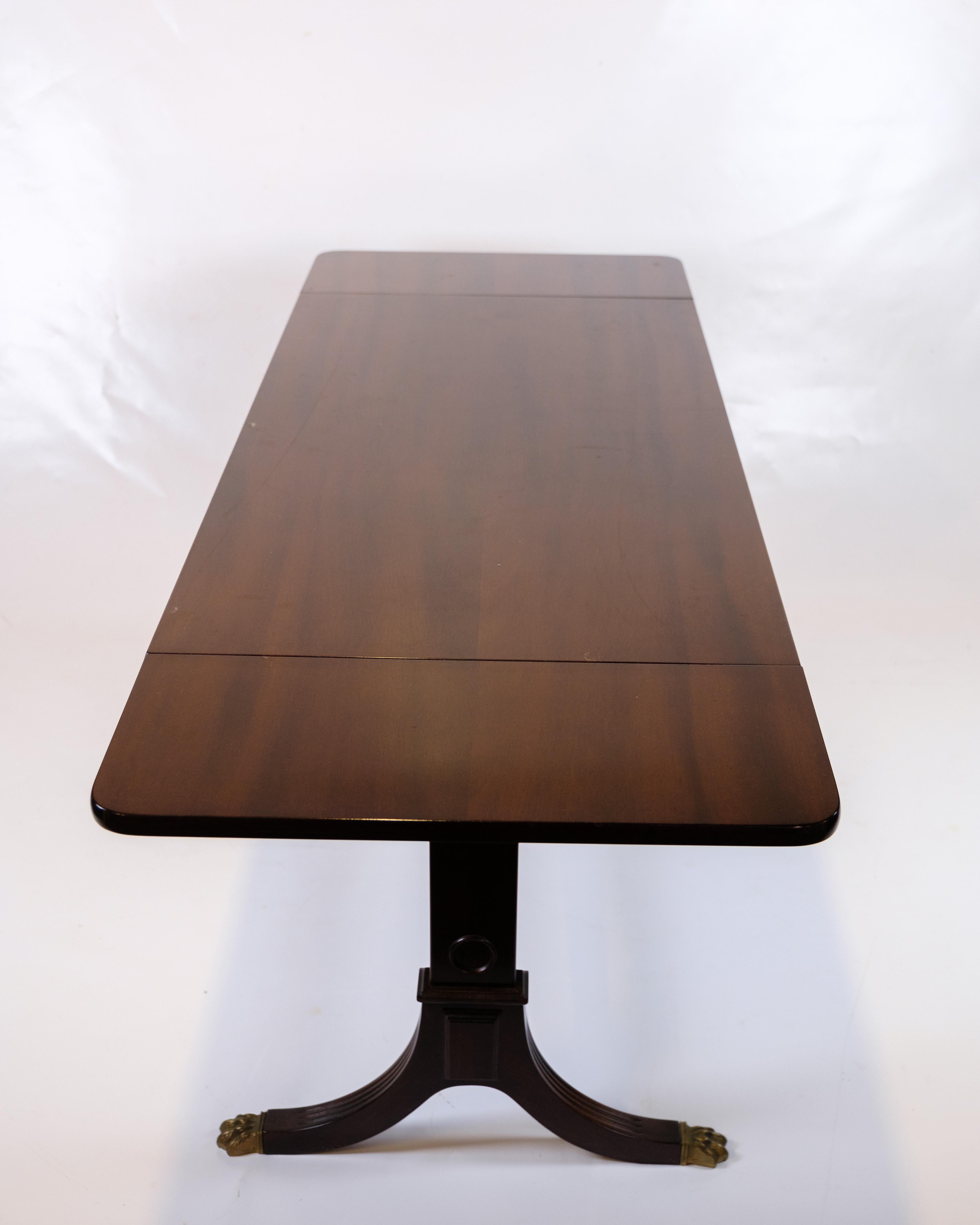 Tavolino con alette in stile Hepplewhite in mogano degli anni '60 In condizioni buone in vendita a Lejre, DK