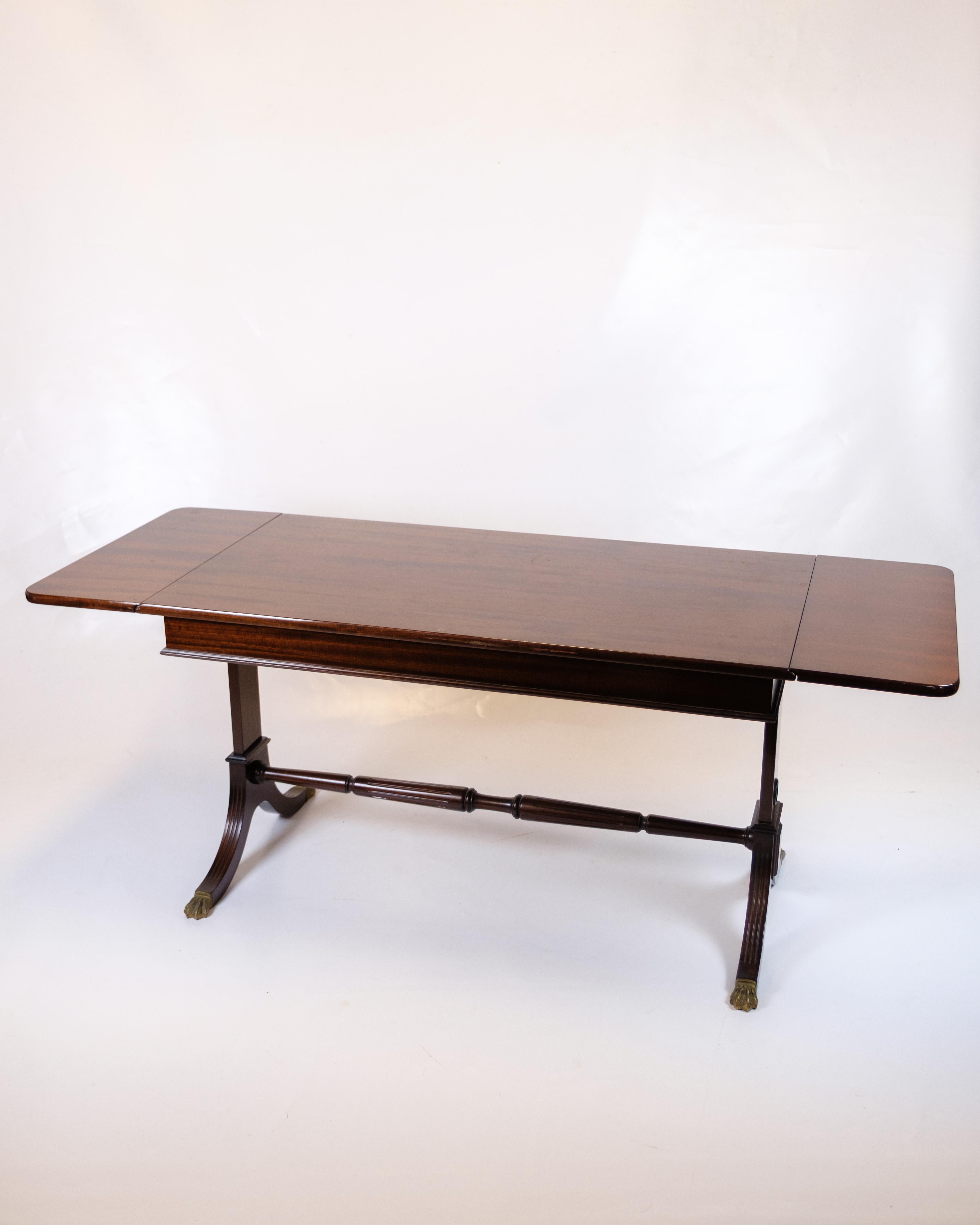 Mogano Tavolino con alette in stile Hepplewhite in mogano degli anni '60 in vendita