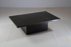 Table basse avec bar caché par Paul Michel pour Roche Bobois, 1970