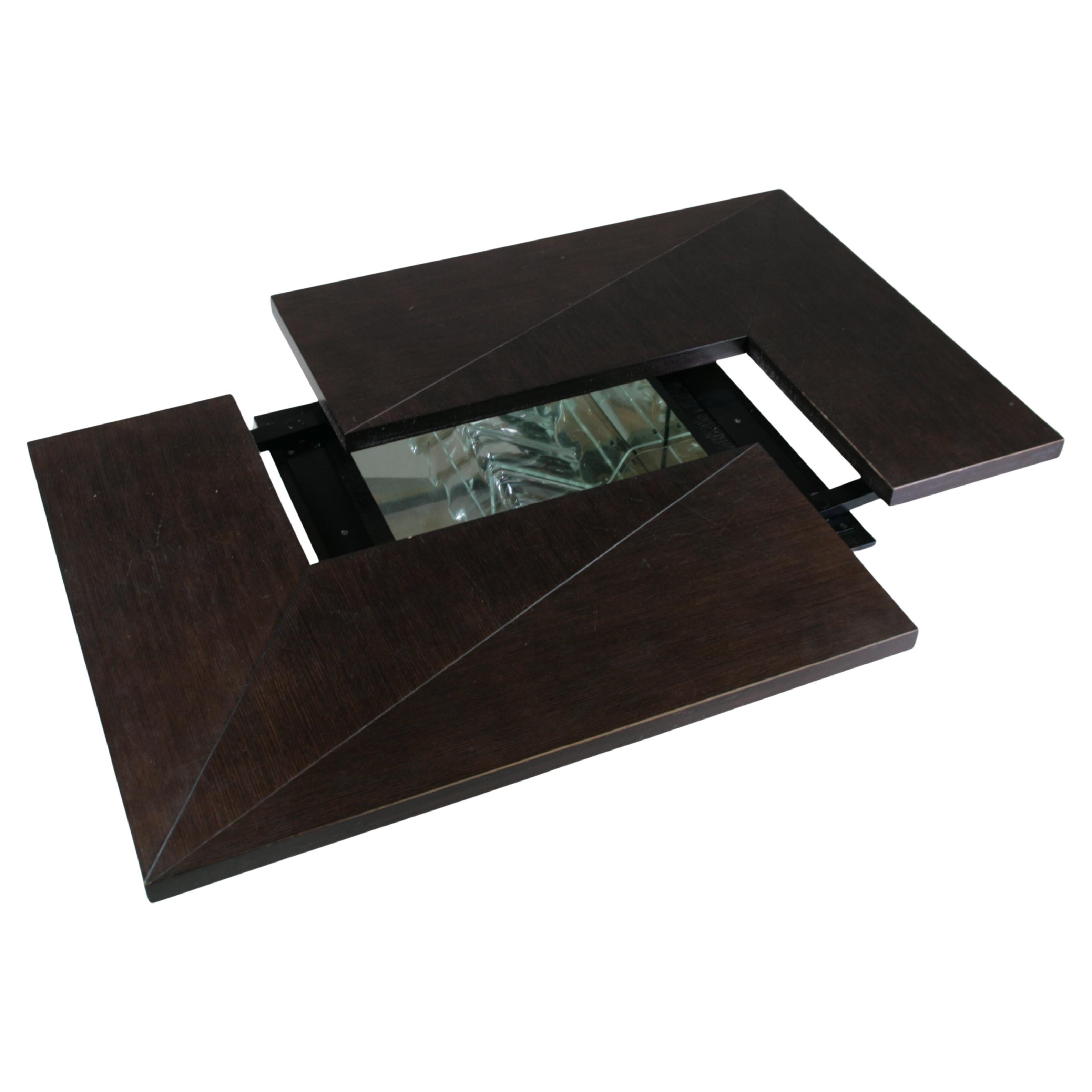 Coffee table with hidden bar by Paul Michel for Roche Bobois, 1970s