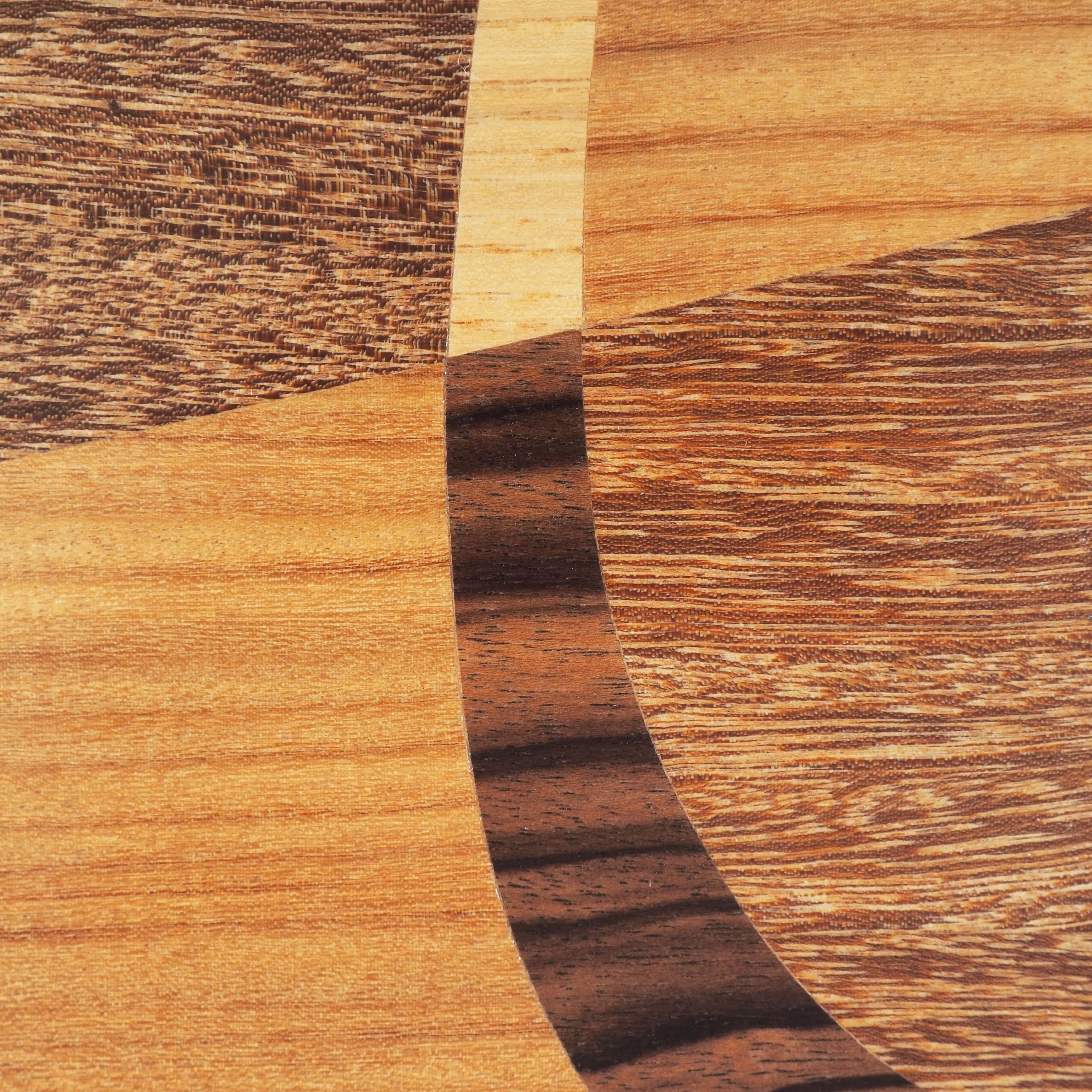 inlaid wood coffee table