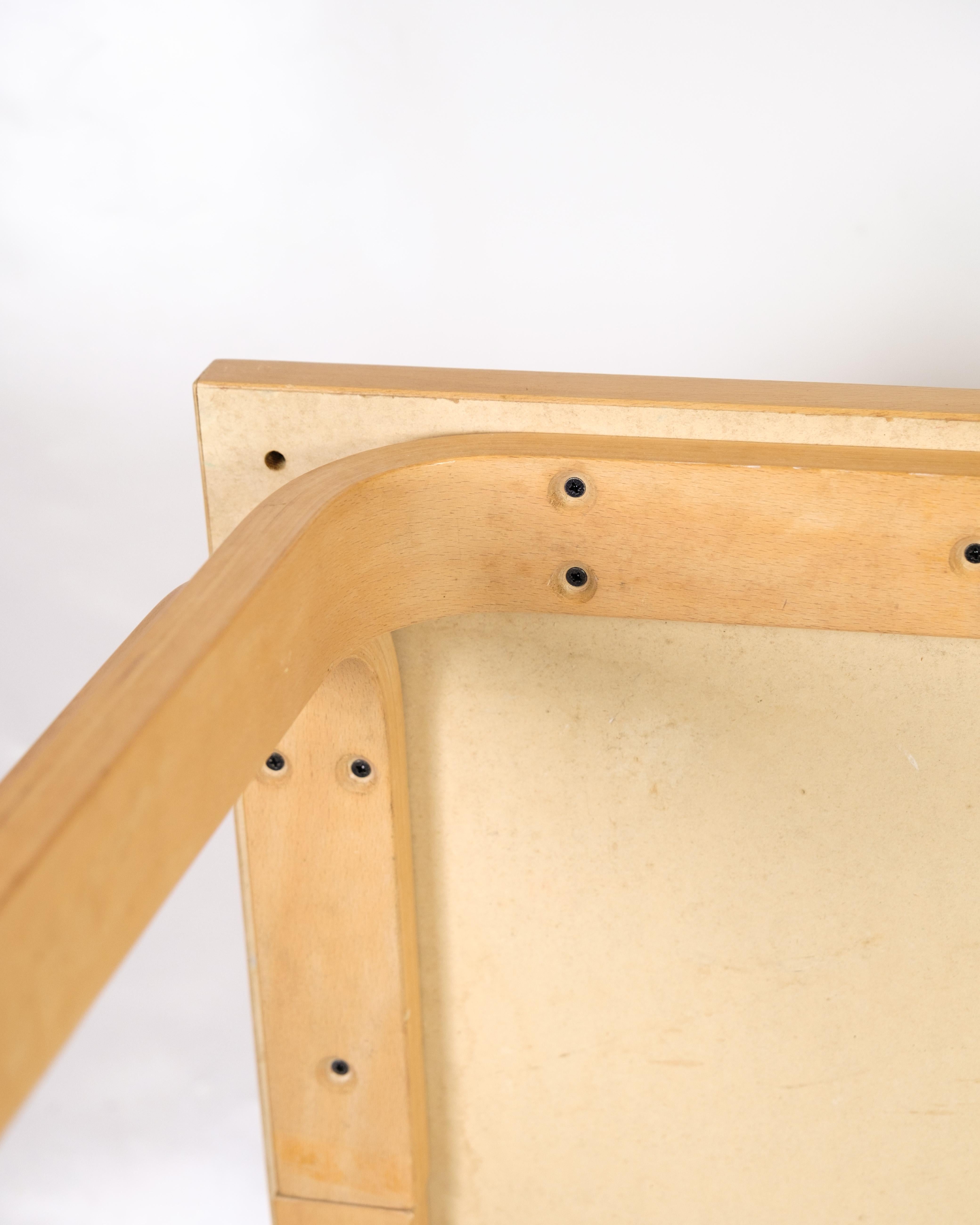 Coffee Table With linoleum Surface Made In Beech By Magnus Olsen For Sale 4