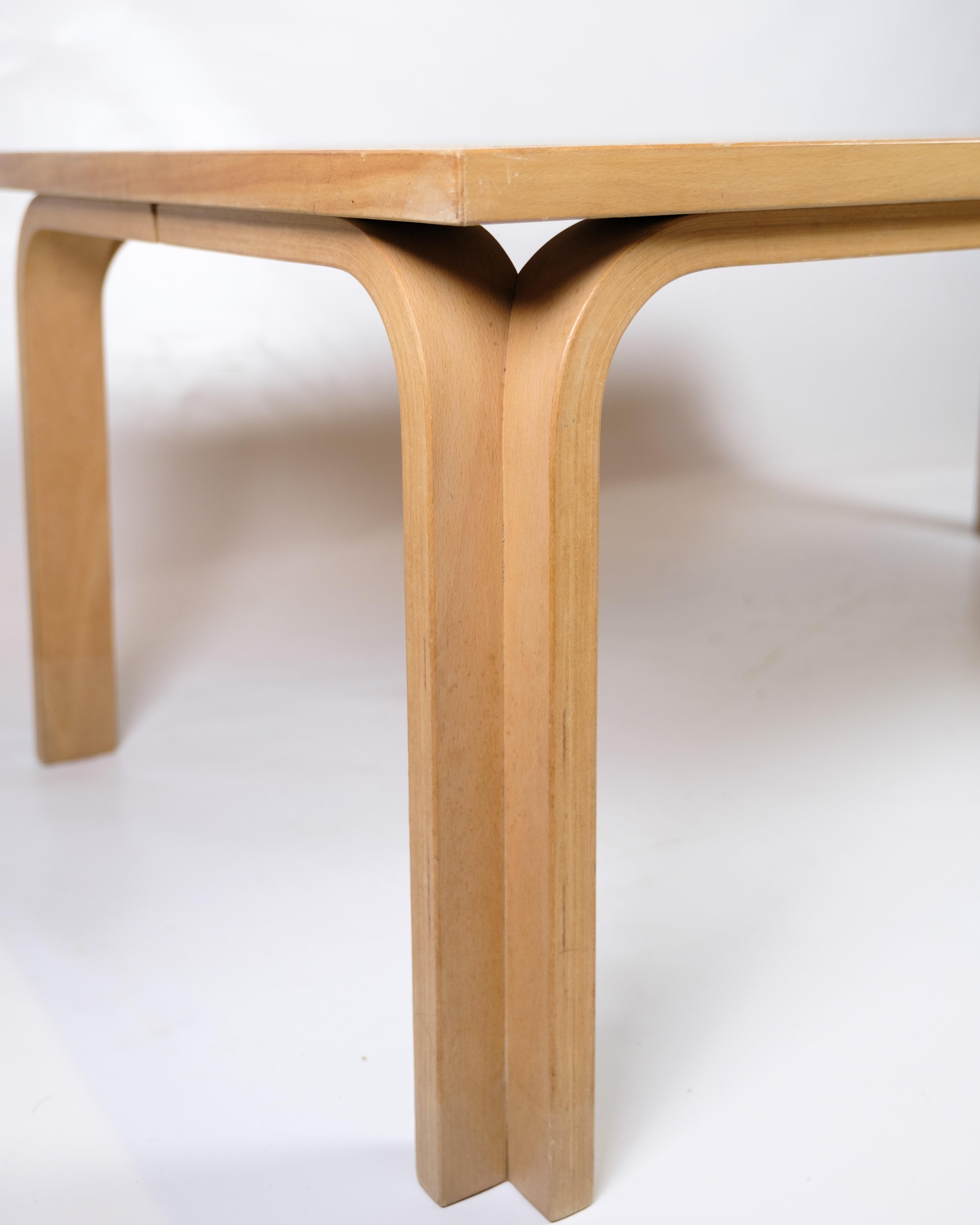 Coffee Table With linoleum Surface Made In Beech By Magnus Olsen For Sale 1