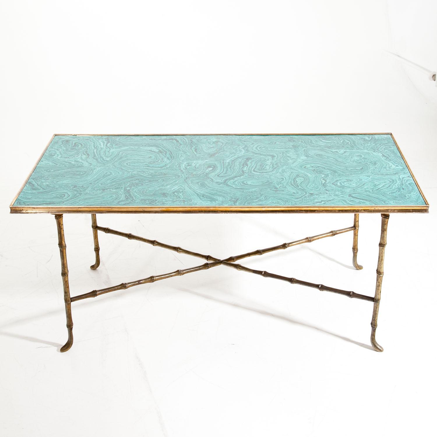Coffee Table with Malachite Top, Italy, 20th Century 1