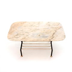 Coffee Table with Marble Top, 1950s