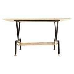 Coffee Table with Marble Top, 1950s
