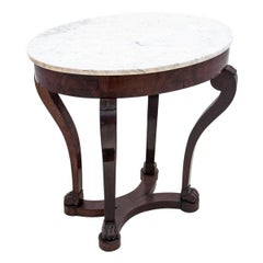 Coffee Table with Marble Top, France, circa 1910