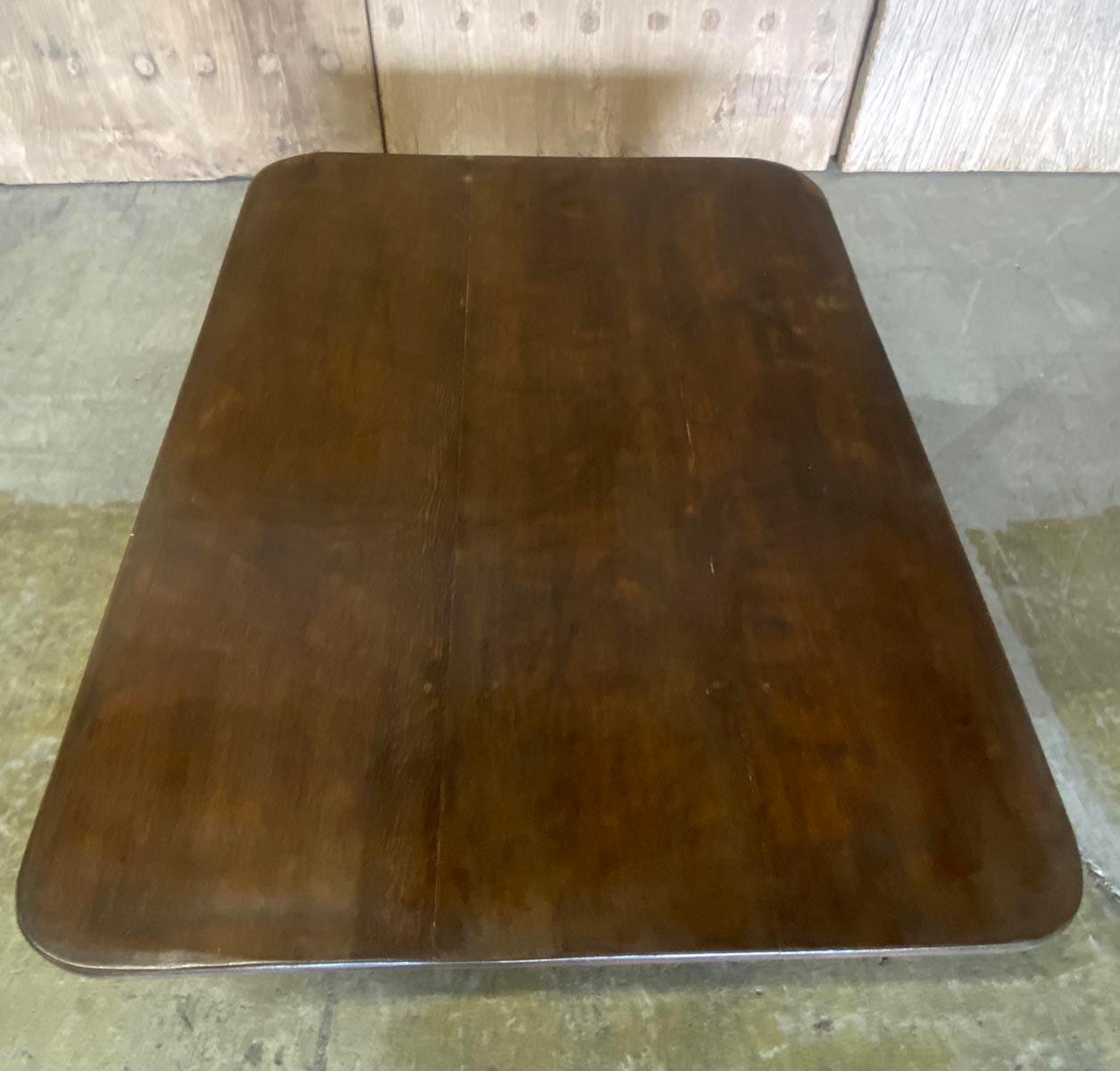 Rustic Coffee Table with Rounded Edges