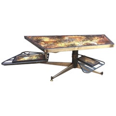 Table basse avec système, circa 1950