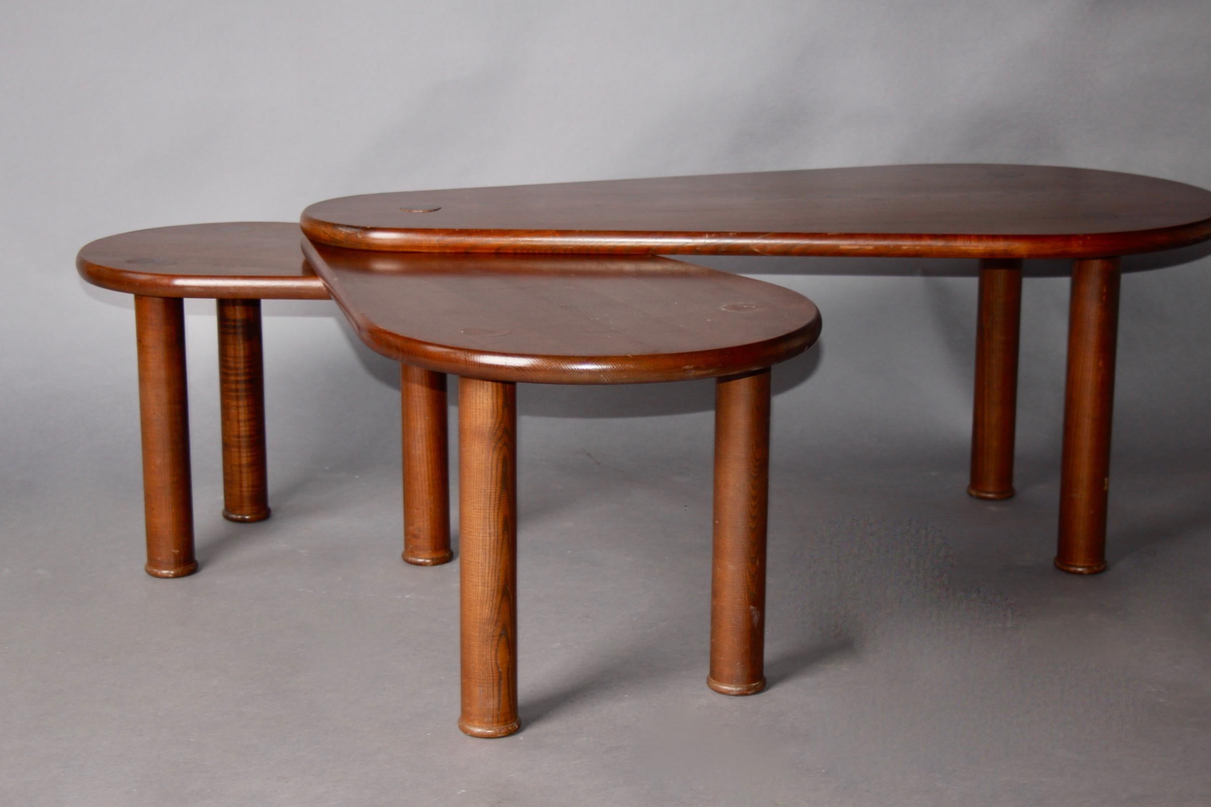 Table basse avec trois plateaux modulaires en vente 5