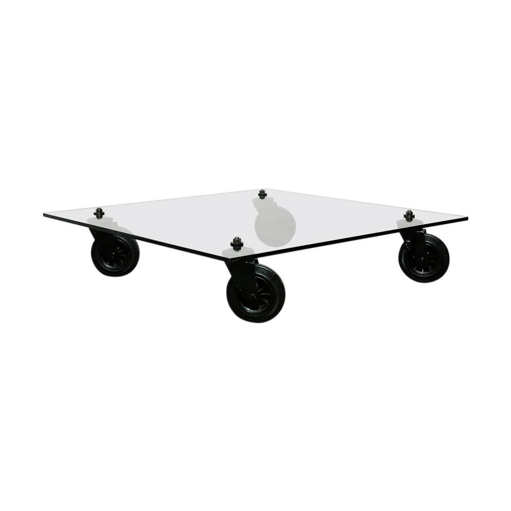Coffee Table with Wheels by Gae Aulenti for Fontana Arte