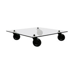 Coffee Table with Wheels by Gae Aulenti for Fontana Arte