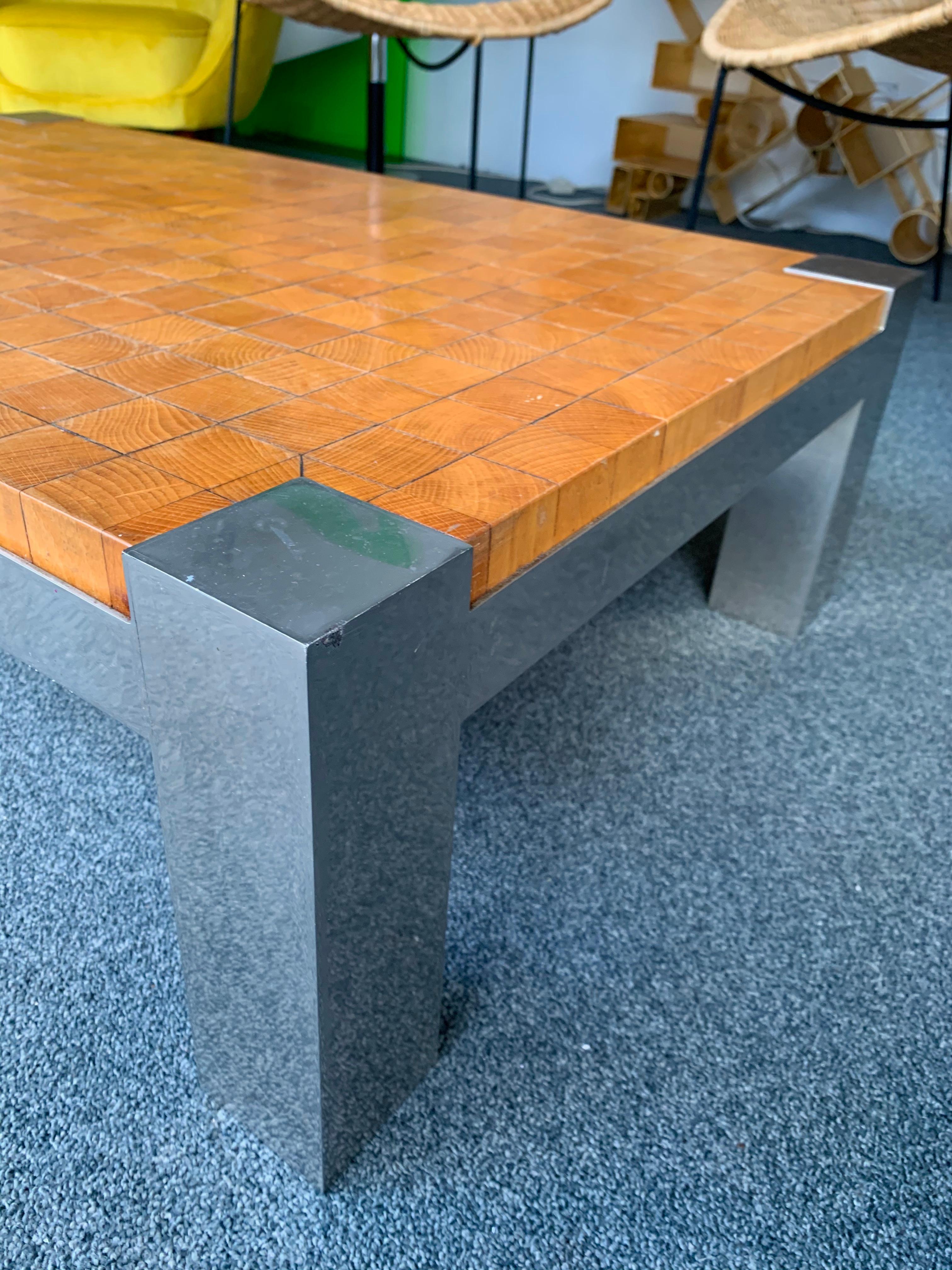cube coffee table wood