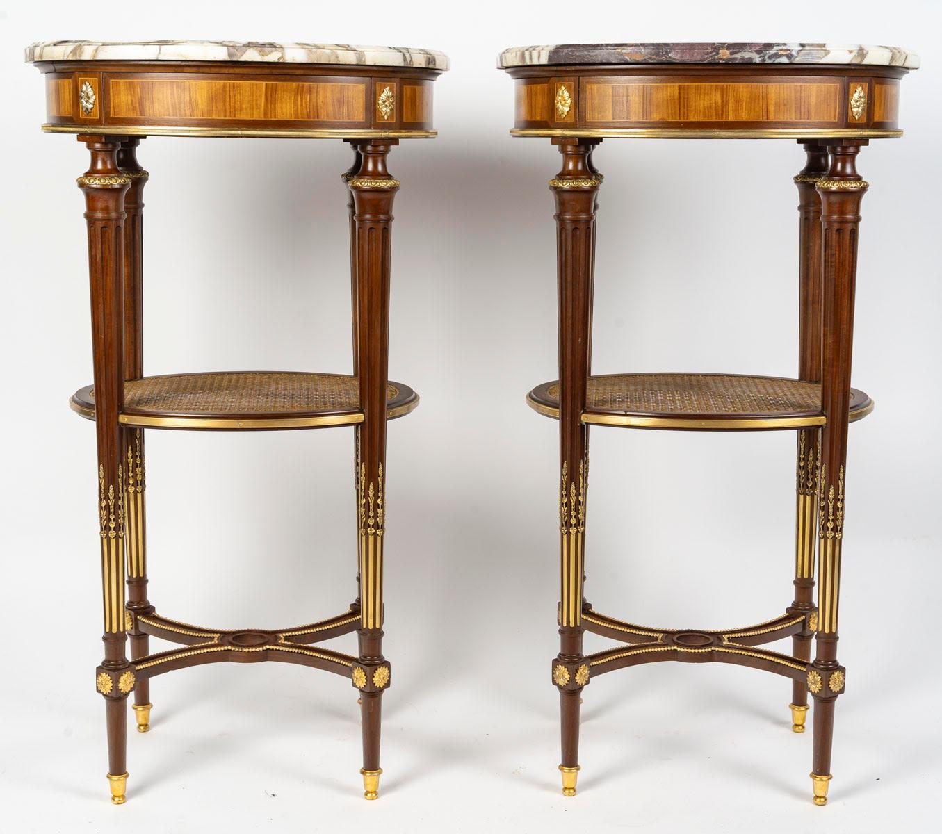Coffee Tables, End Tables or Bedside Tables, Louis XVI Style, 19th Century. 5