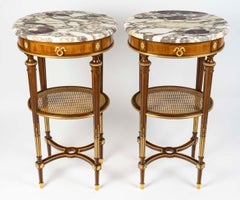 Coffee Tables, End Tables or Bedside Tables, Louis XVI Style, 19th Century.
