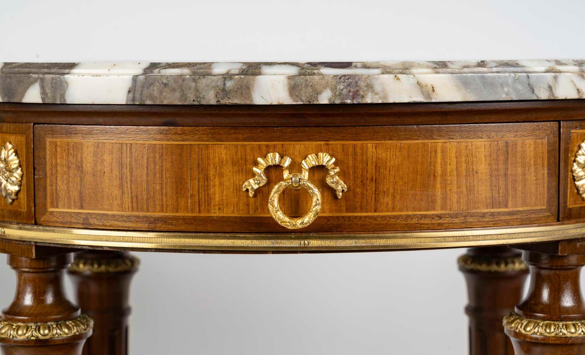 French Coffee Tables, End Tables or Bedside Tables, Louis XVI Style, 19th Century.