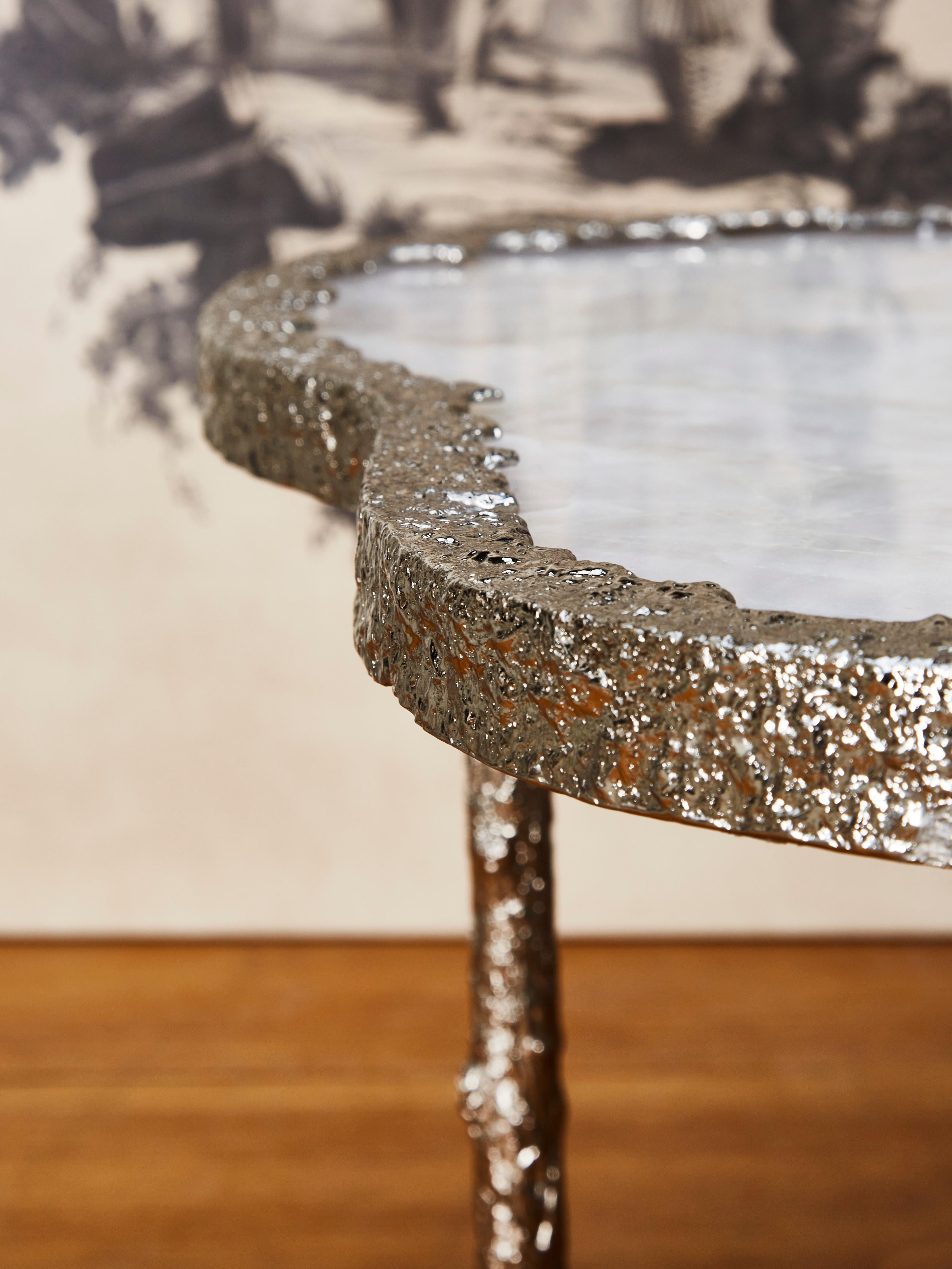 Mid-Century Modern Coffee Tables in Rock Crystal by Studio Glustin