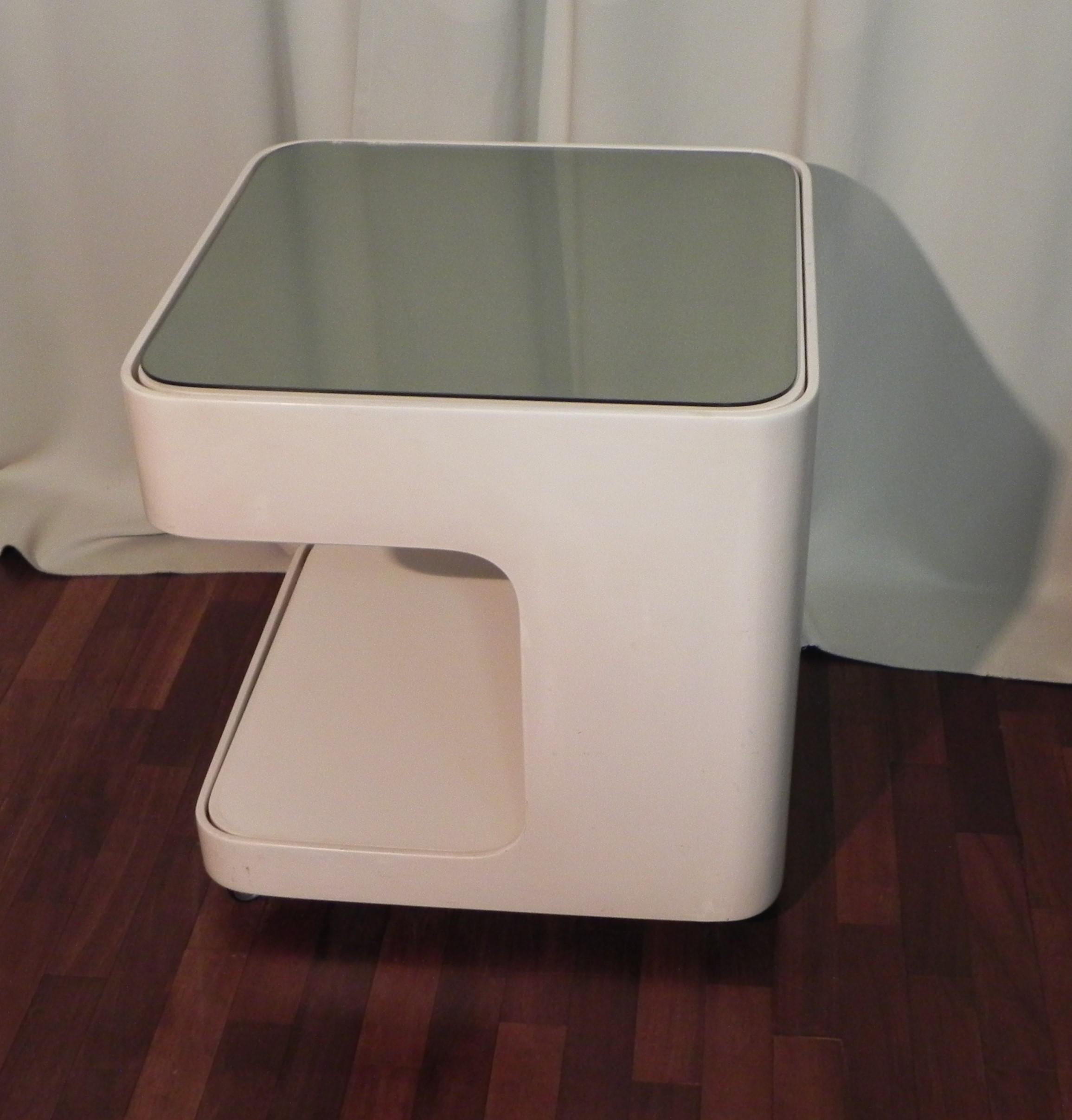 Space Age Coffee Tables , trolley,  Marcello Siard , Longato Collection For Sale