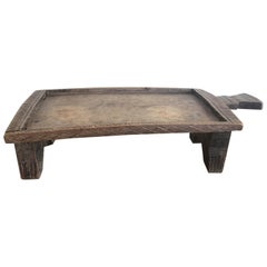 Vintage Carved Wooden Coffee Tray from the Kaffa Region of Ethiopia in Africa