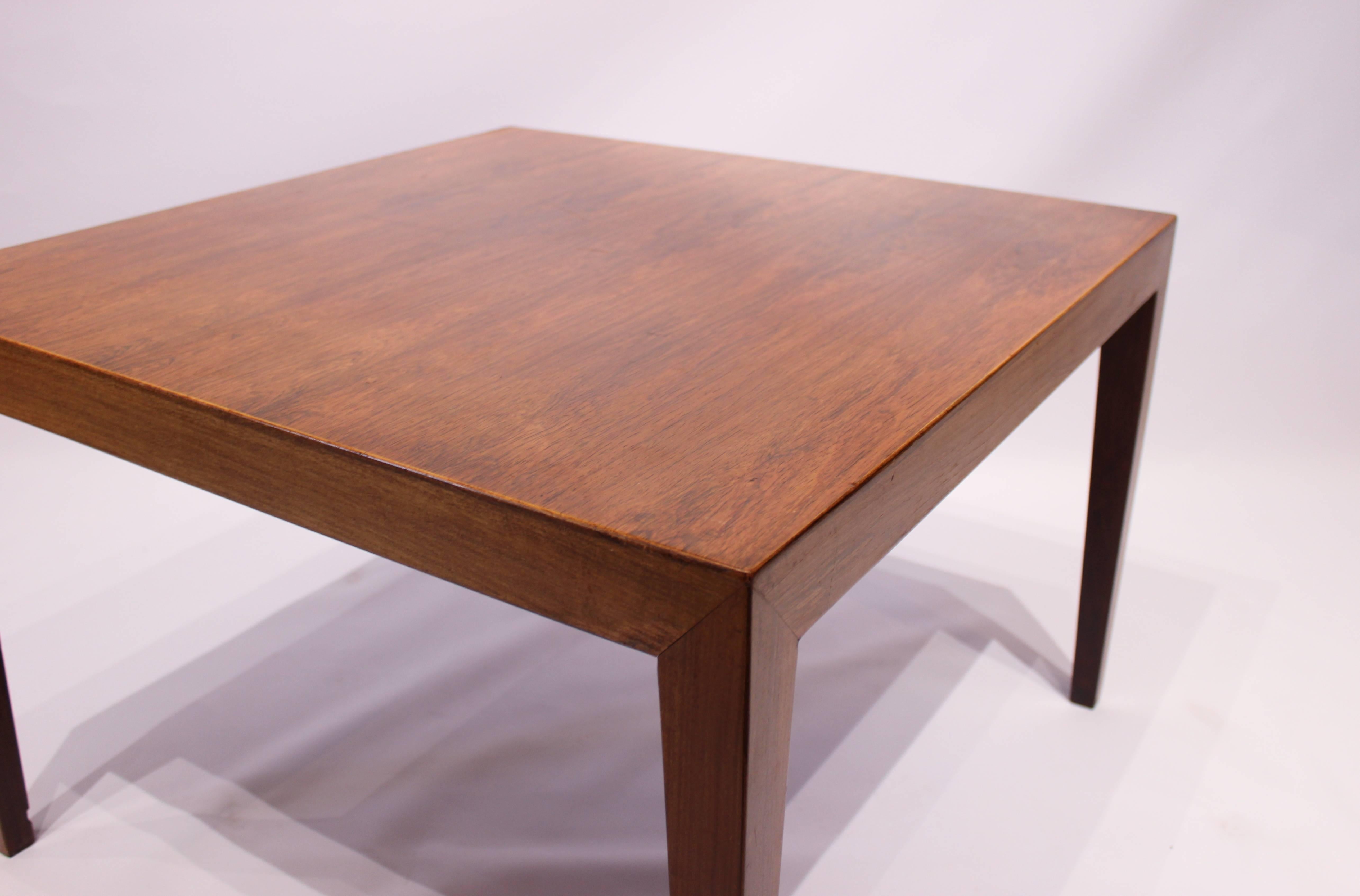 Mid-20th Century Coffee/Side Table in Dark Wood by Severin Hansen and Haslev, 1960s For Sale