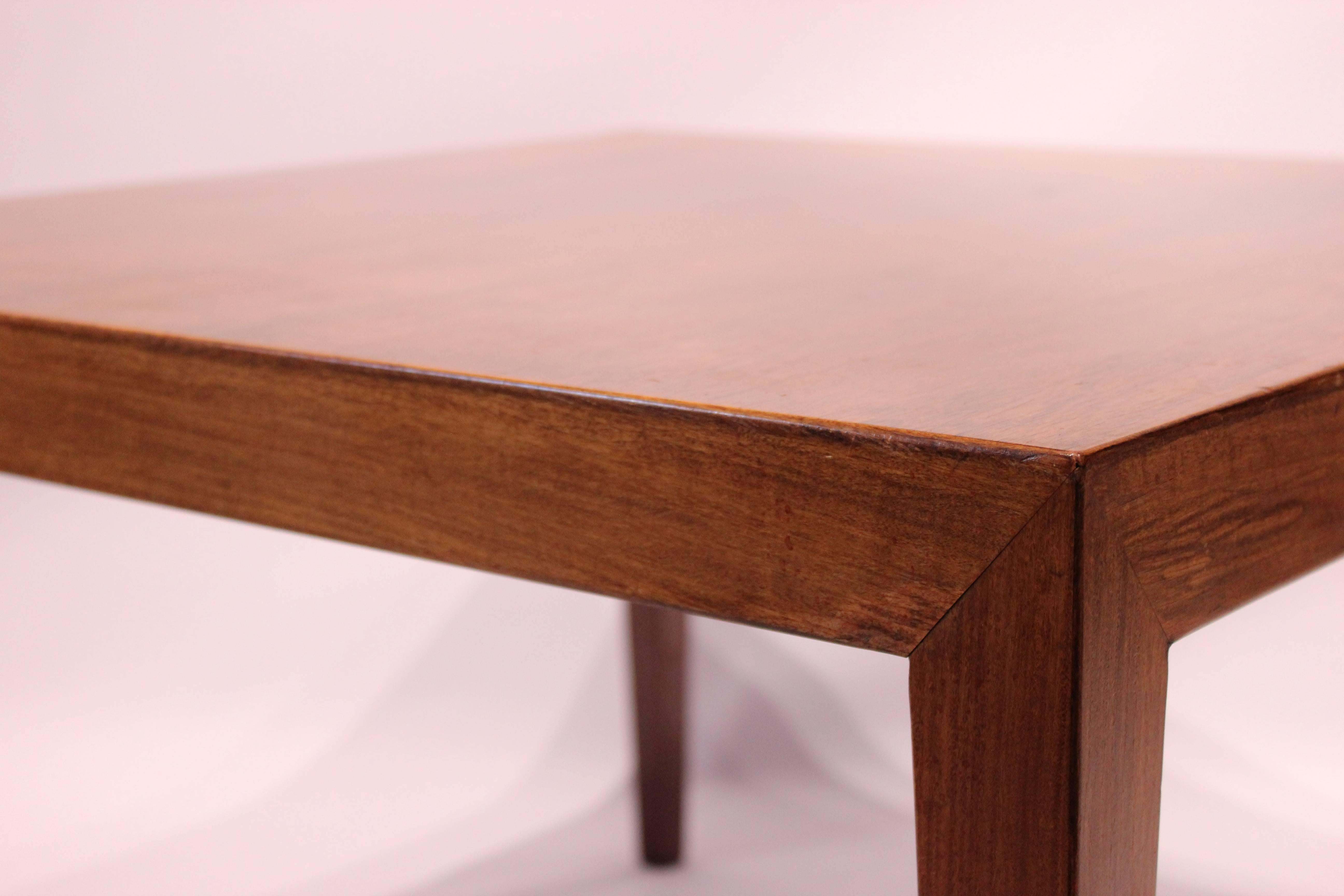 Coffee/Side Table in Dark Wood by Severin Hansen and Haslev, 1960s For Sale 2