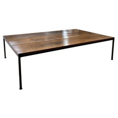 Coffeetable 17th Century Walnut Top on Iron Base