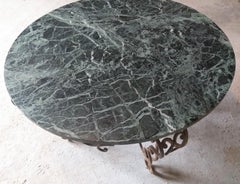 Coffee Table, 1960s, with Green Marble-Top