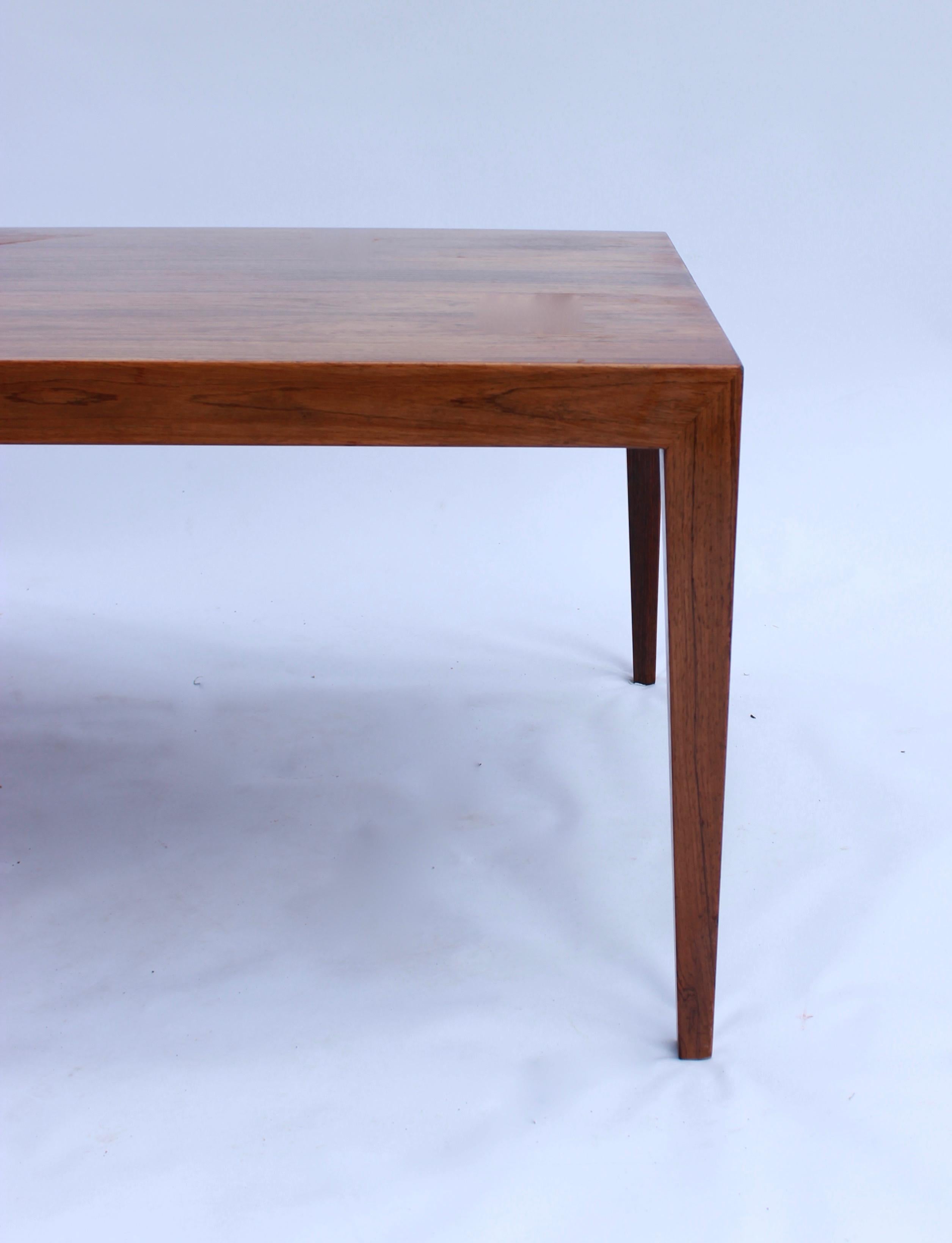 Coffeetable in Rosewood by Severin Hansen and Haslev, 1960s In Good Condition For Sale In Lejre, DK