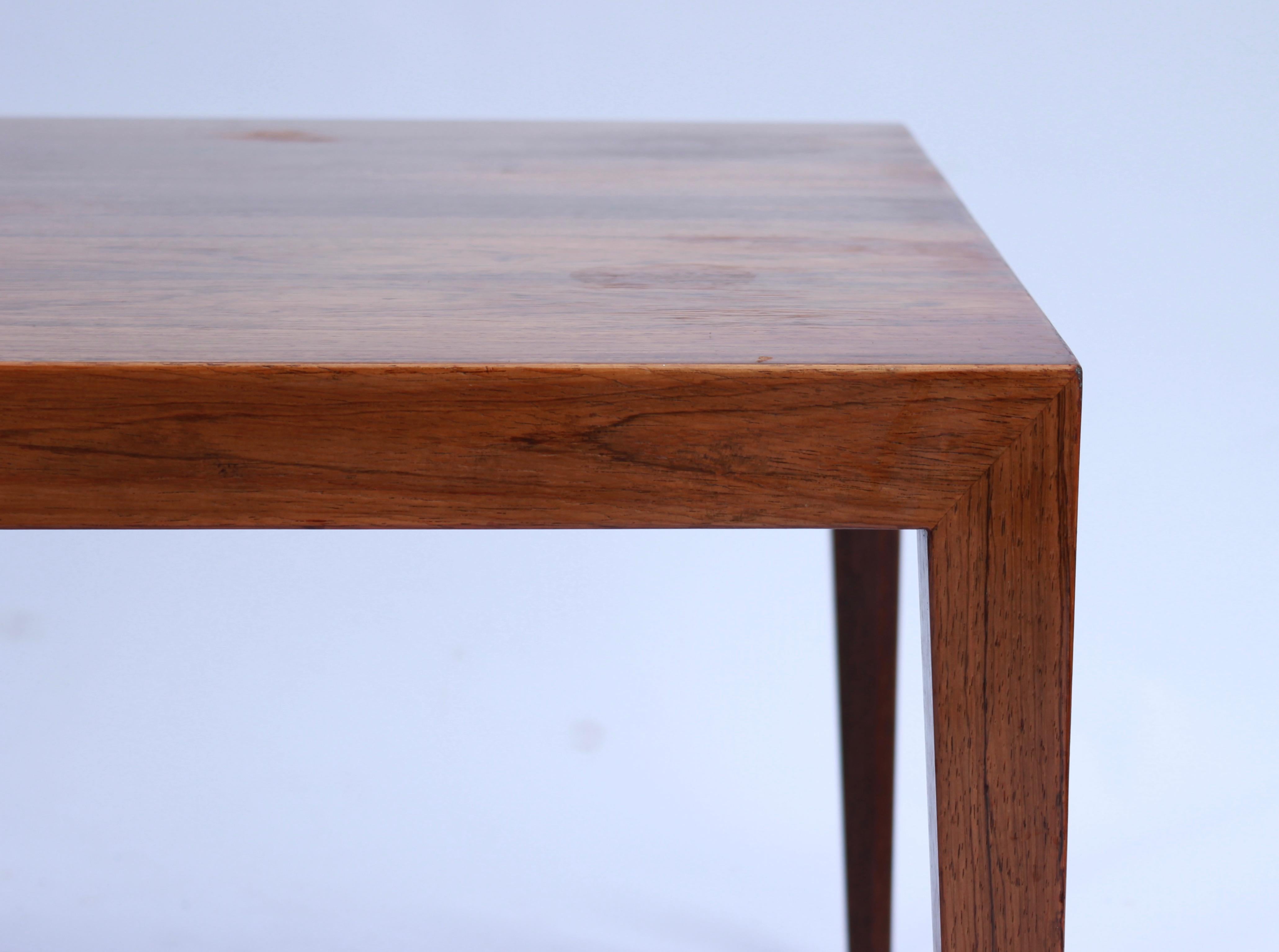 Mid-20th Century Coffeetable in Rosewood by Severin Hansen and Haslev, 1960s For Sale
