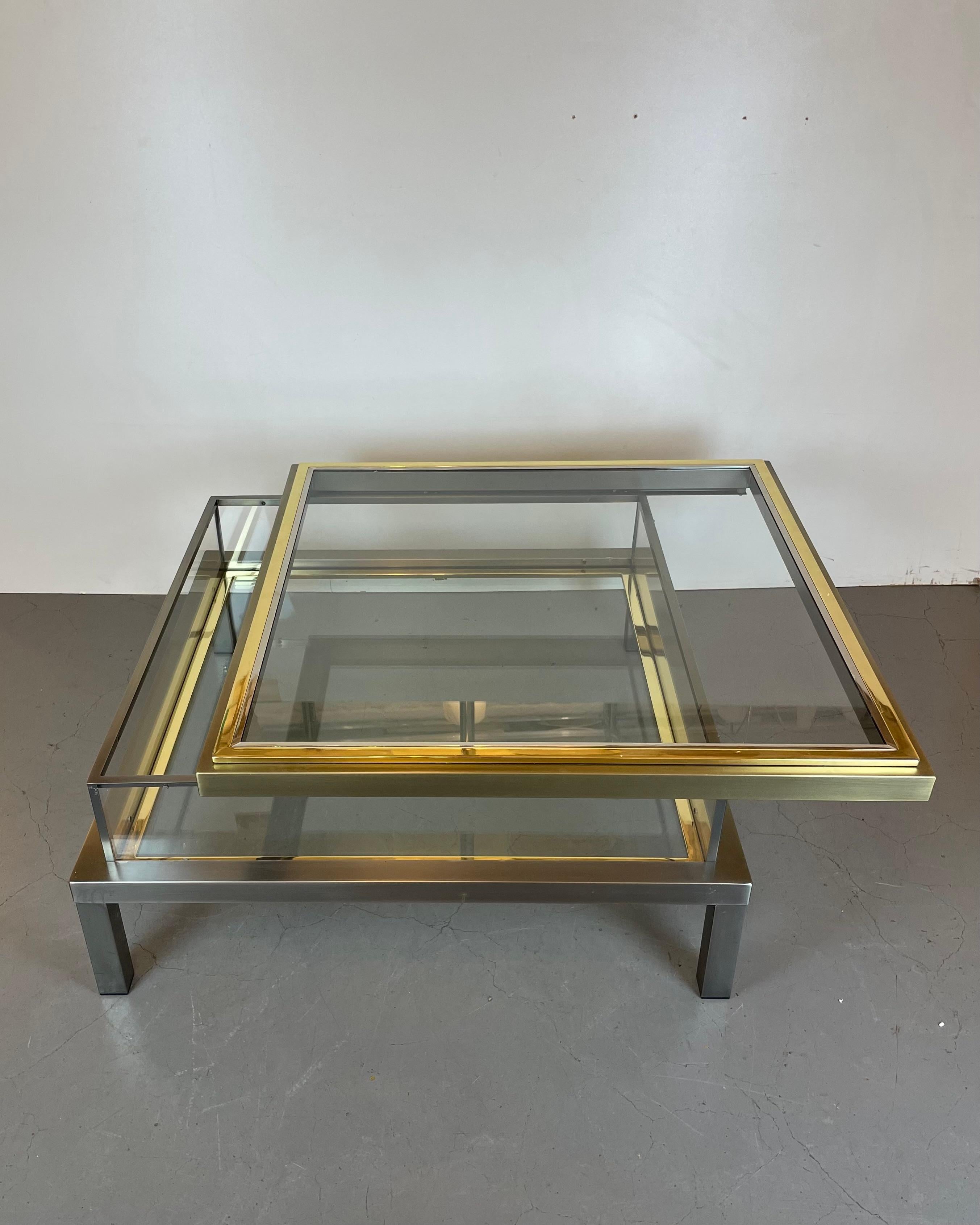 Coffer Coffee Table by Belgo Chrome, 1970s For Sale 4