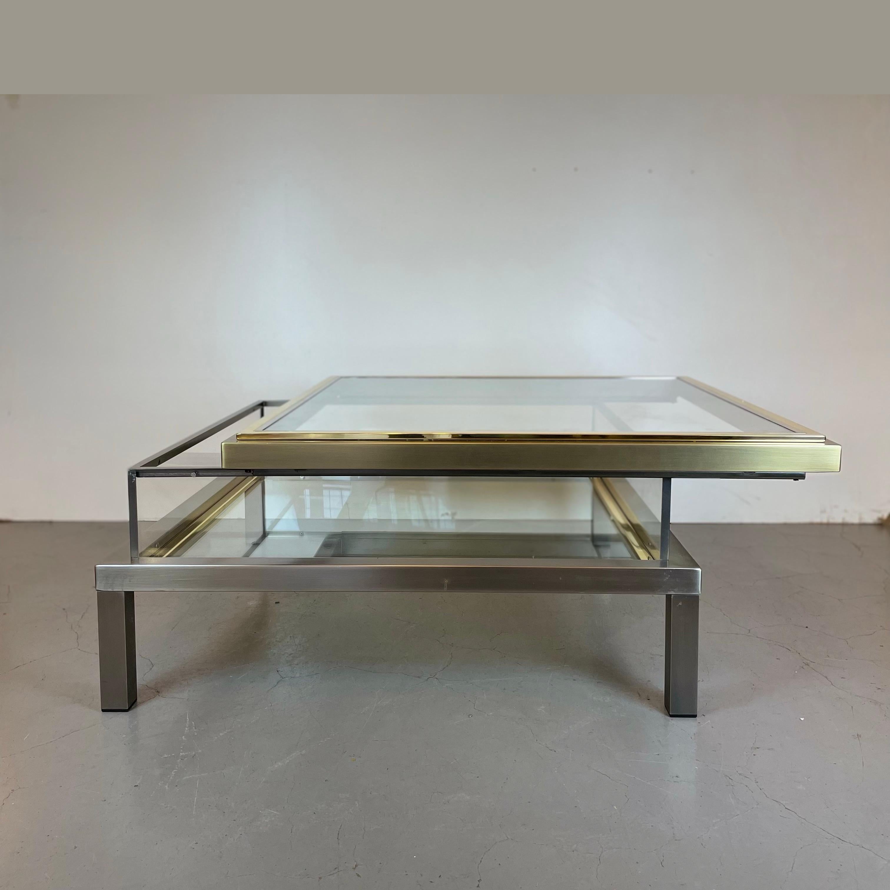 Coffer Coffee Table by Belgo Chrome, 1970s For Sale 5