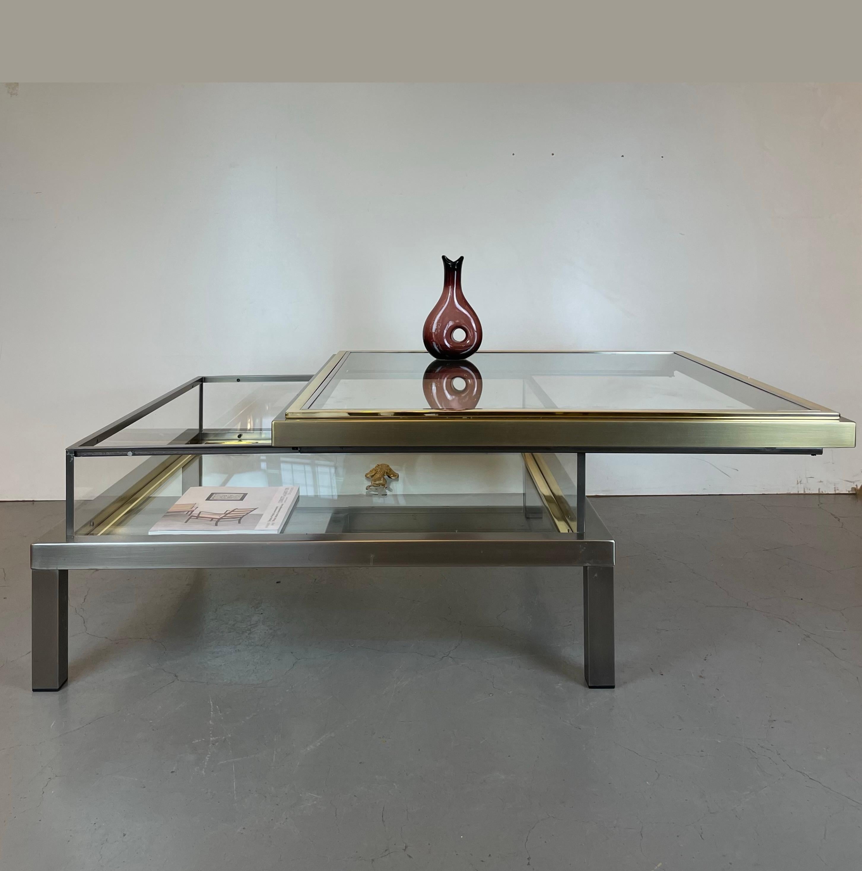 Coffer Coffee Table by Belgo Chrome, 1970s For Sale 7