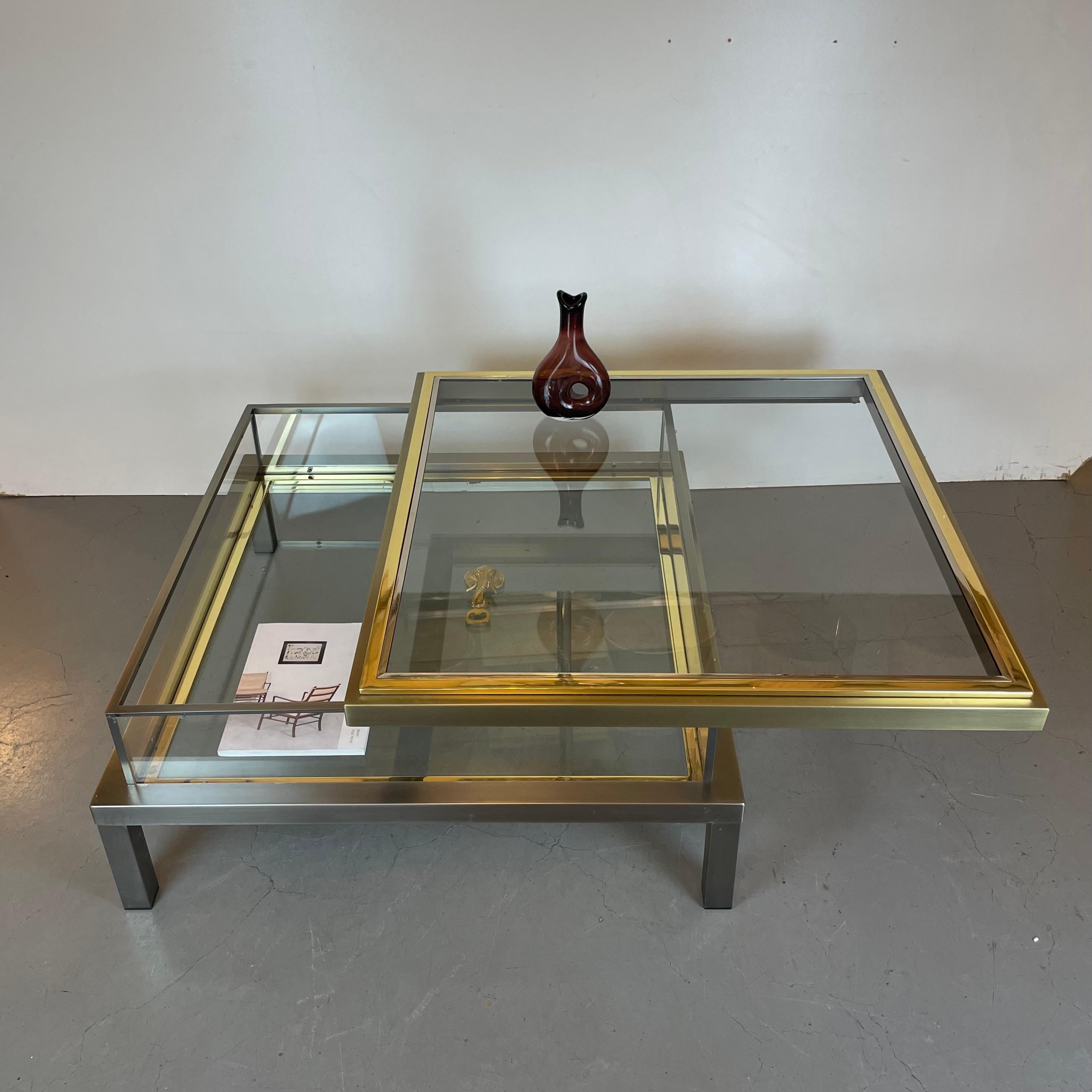 Coffer Coffee Table by Belgo Chrome, 1970s For Sale 8