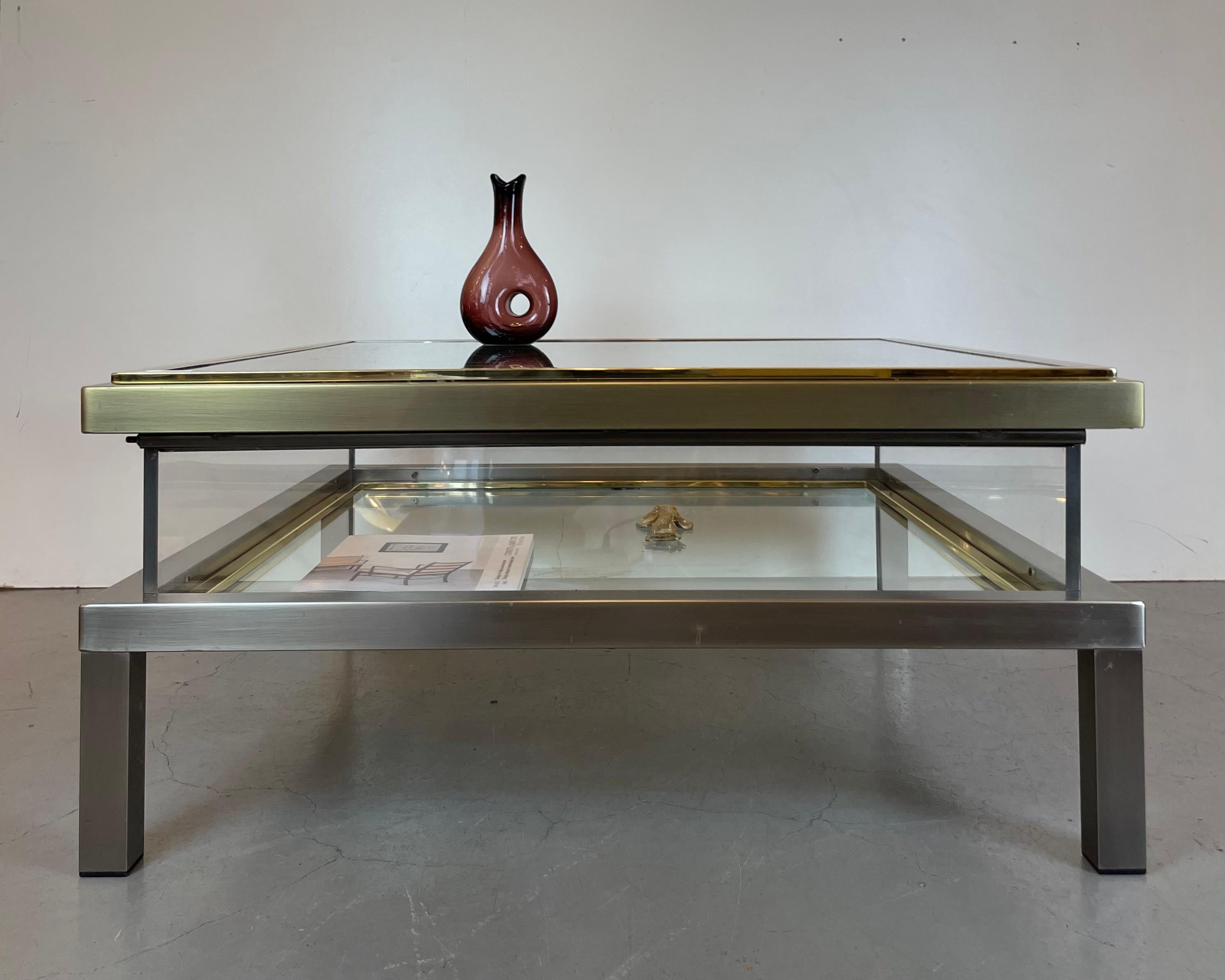 Coffer Coffee Table by Belgo Chrome, 1970s For Sale 9