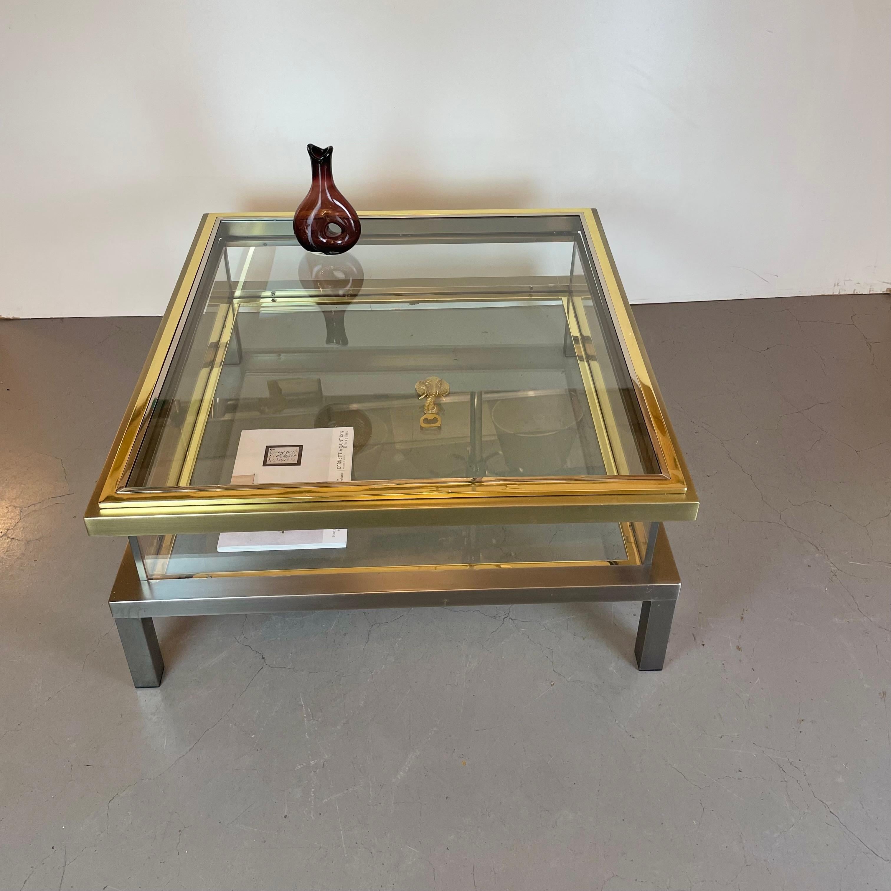 Coffer Coffee Table by Belgo Chrome, 1970s For Sale 10