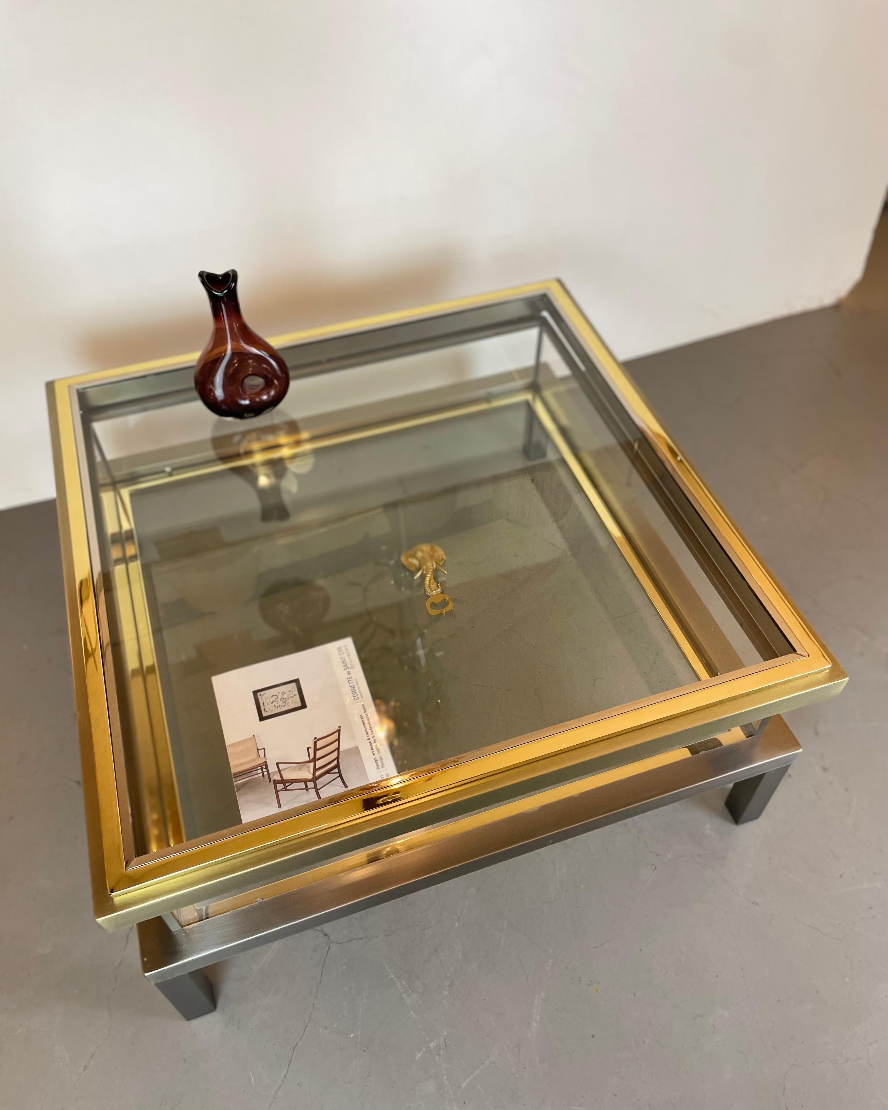 Coffer Coffee Table by Belgo Chrome, 1970s For Sale 11