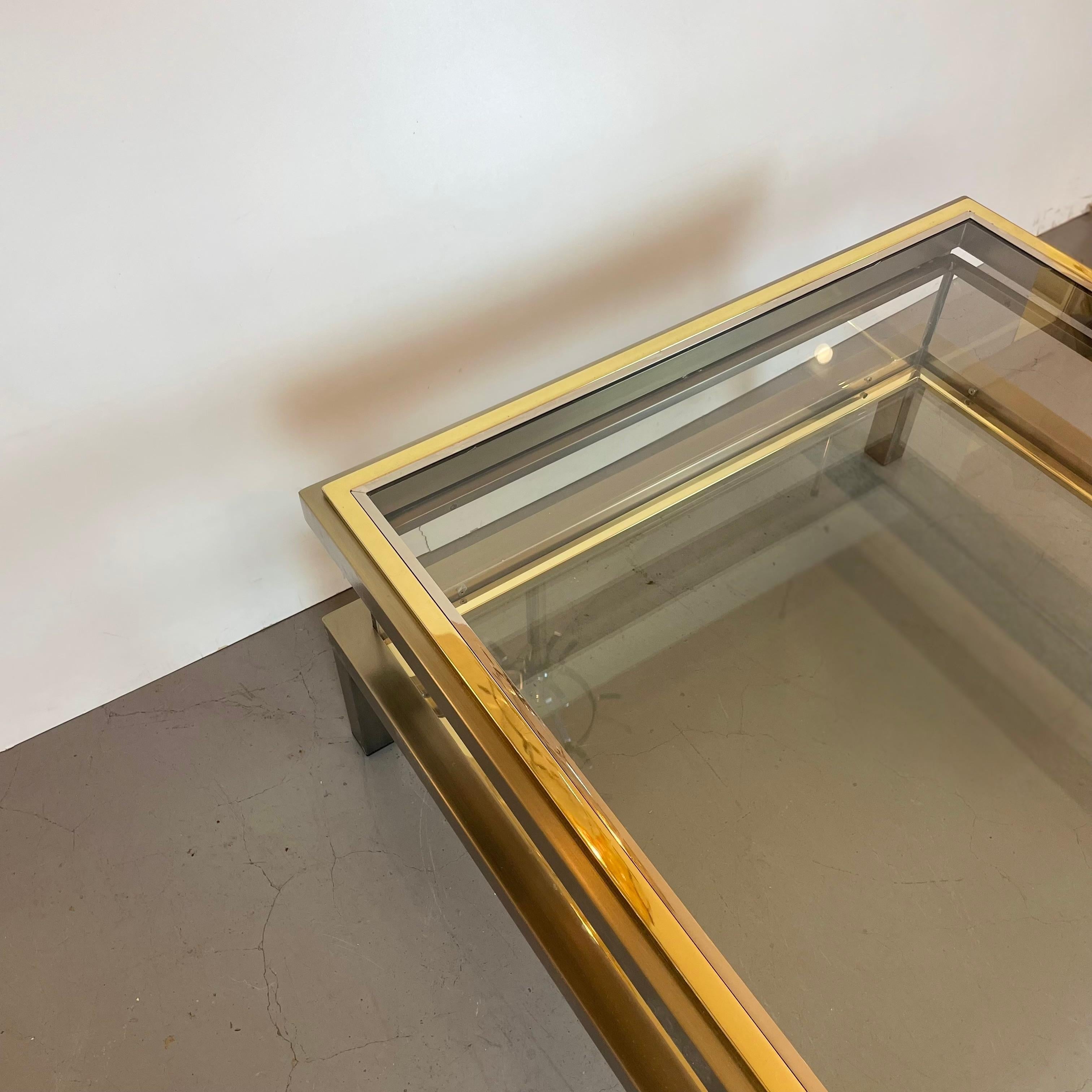 Coffer Coffee Table by Belgo Chrome, 1970s For Sale 1