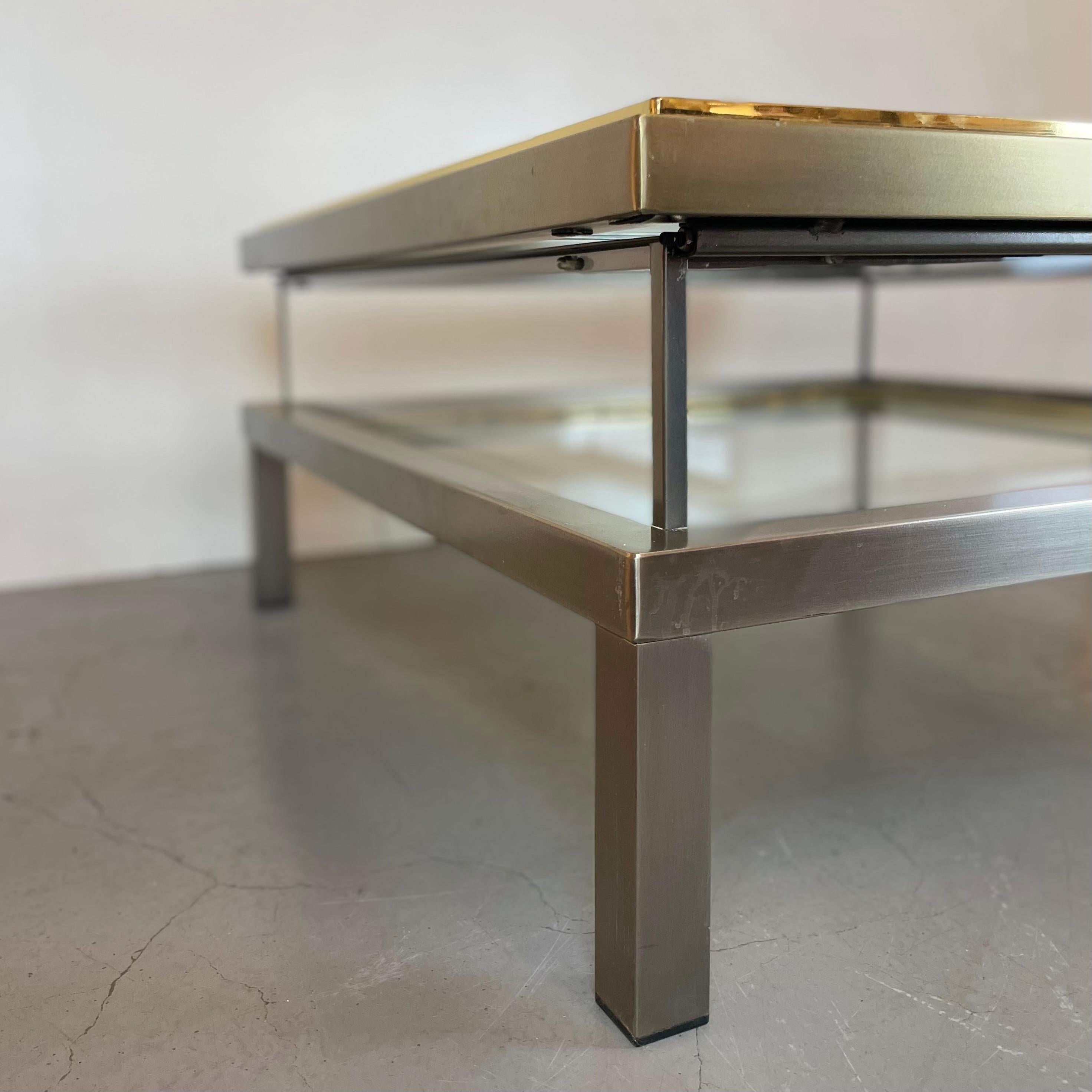 Coffer Coffee Table by Belgo Chrome, 1970s For Sale 2