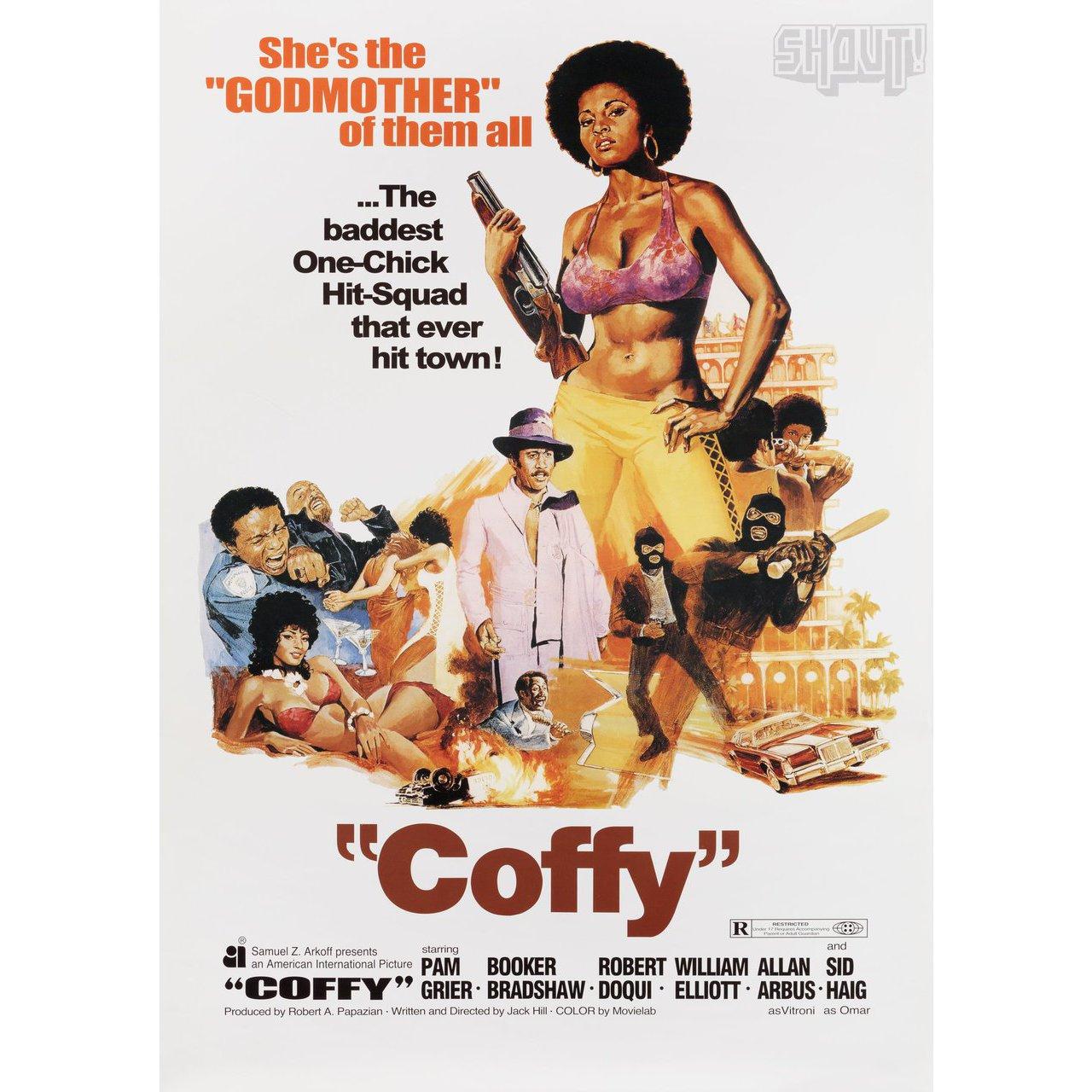 Coffy R2005 Japanese B2 Film Poster In Good Condition For Sale In New York, NY