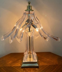 Cofrac Lampe de table en verre d'art moderne