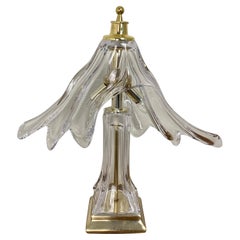 Used Cofrac Art Glass Table Lamp