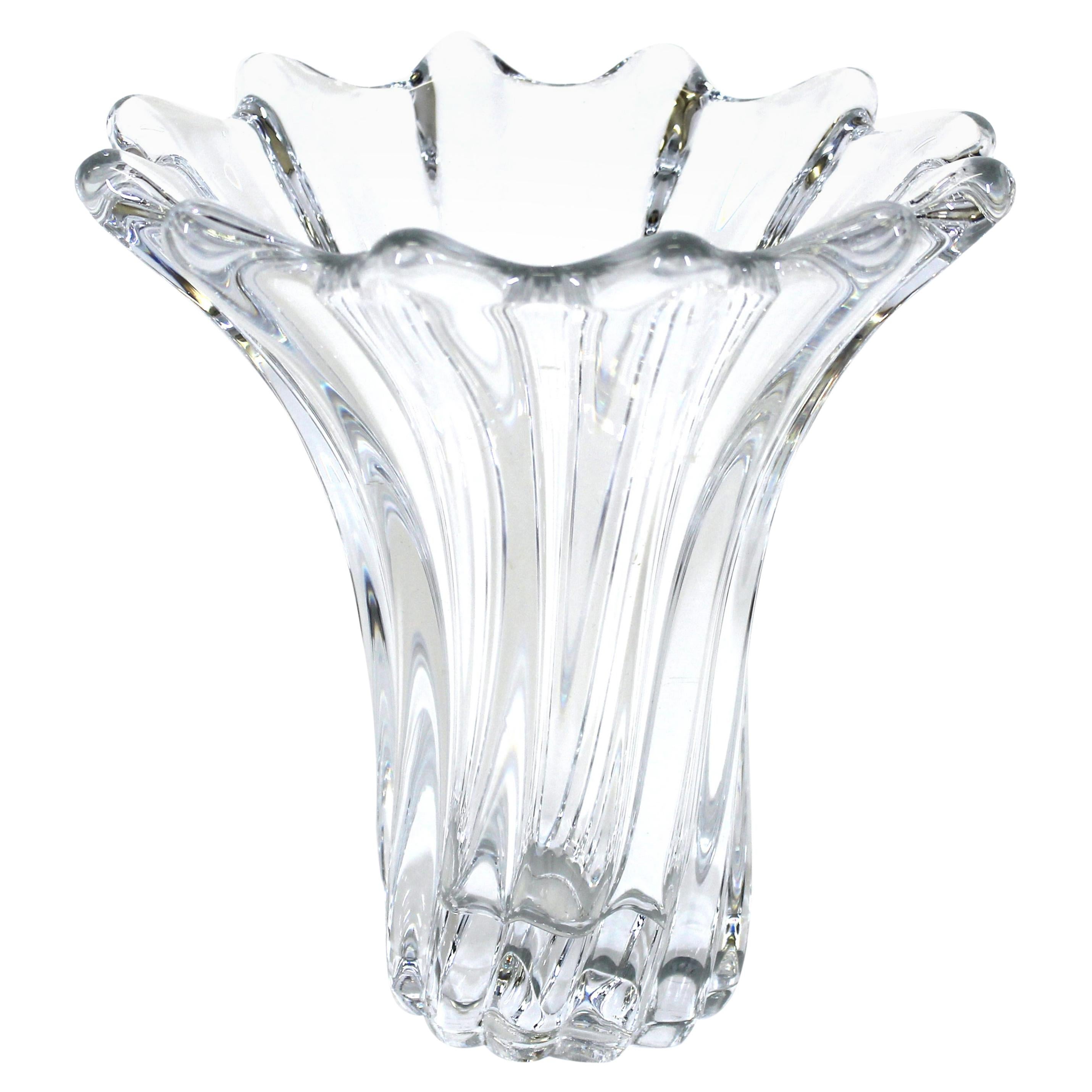 Cofrac France Modern Art Glass Splash Vase