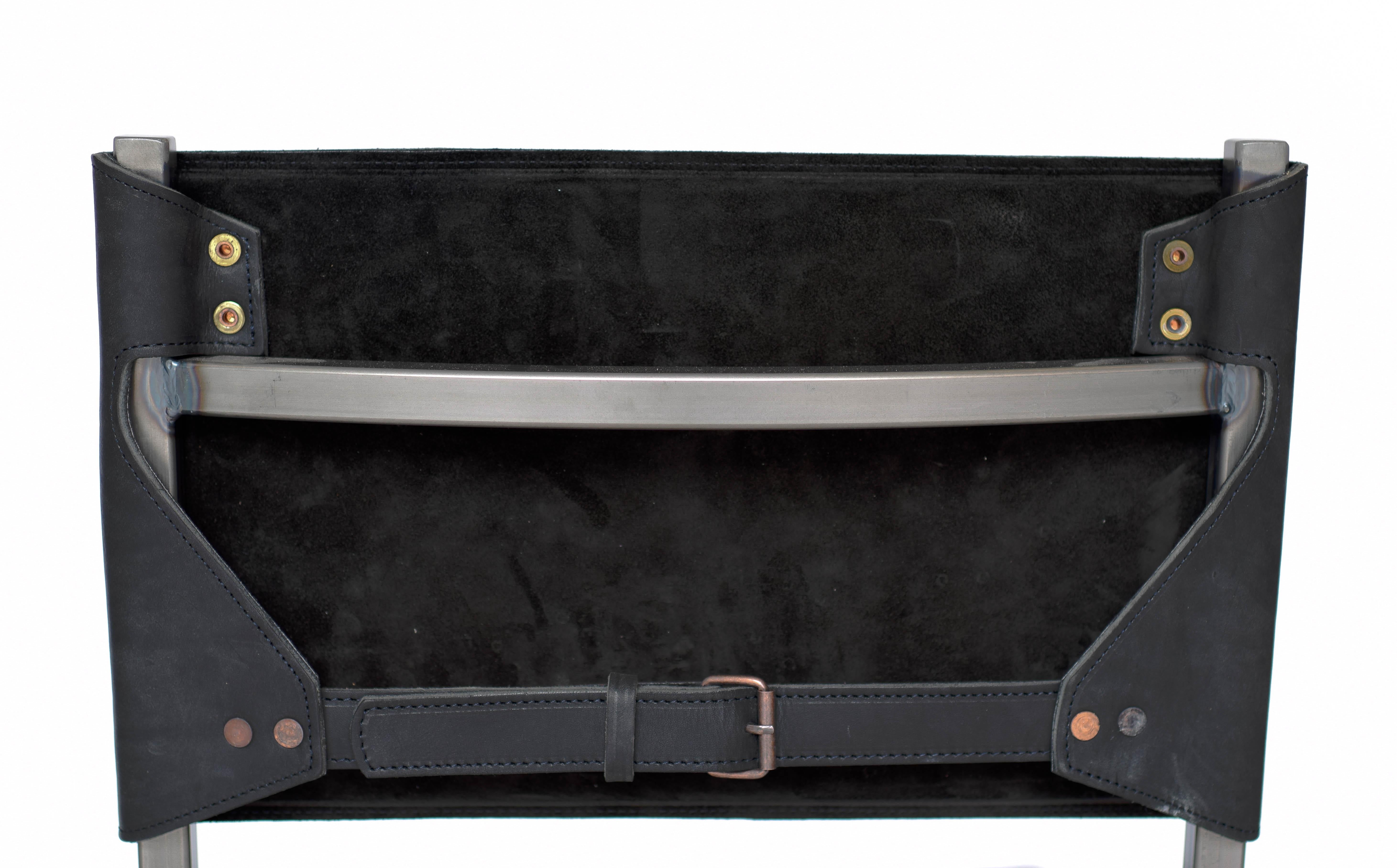 Sedia Memento cognac e nera, Jesse Sanderson in vendita 10