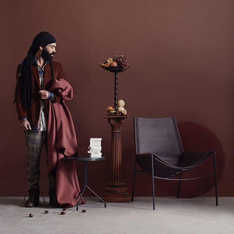 Cognac and Black November Chair by OxDenmarq For Sale at 1stDibs