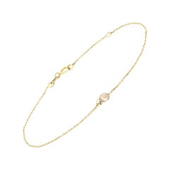 Cognac Diamond Drop Bracelet in 18 Karat Yellow Gold by Allison Bryan