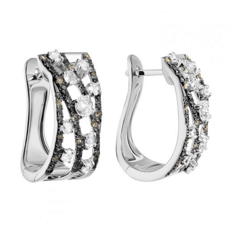 Earrings White Gold 14 K 

Diamond 
Weight 7,31 grams

With a heritage of ancient fine Swiss jewelry traditions, NATKINA is a Geneva based jewellery brand, which creates modern jewellery masterpieces suitable for every day life.
It is our honour to