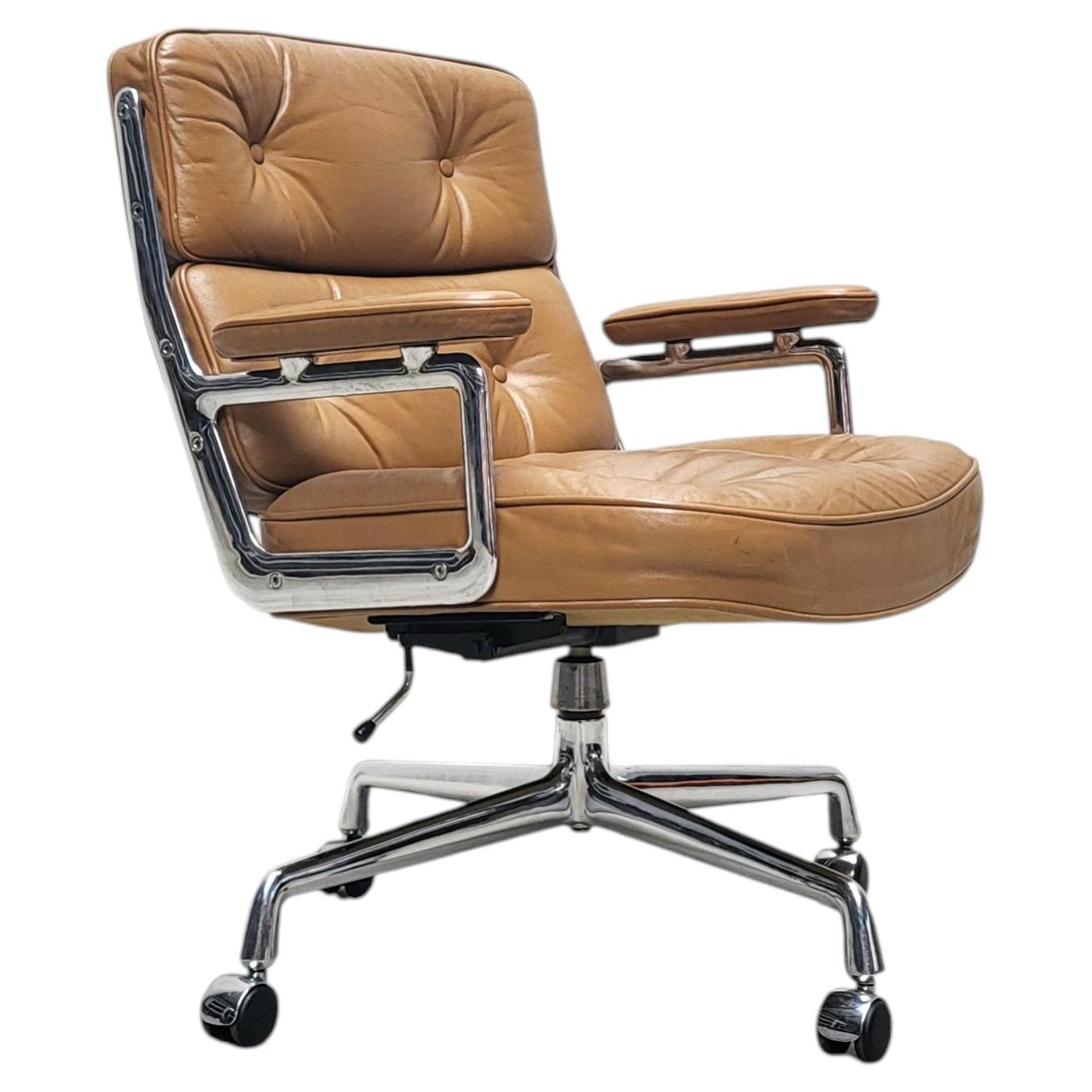 Pre-owned Herman Miller Cognac Es104 Time Life Lobby Office Chair By Charles Eames 1970s In Brown